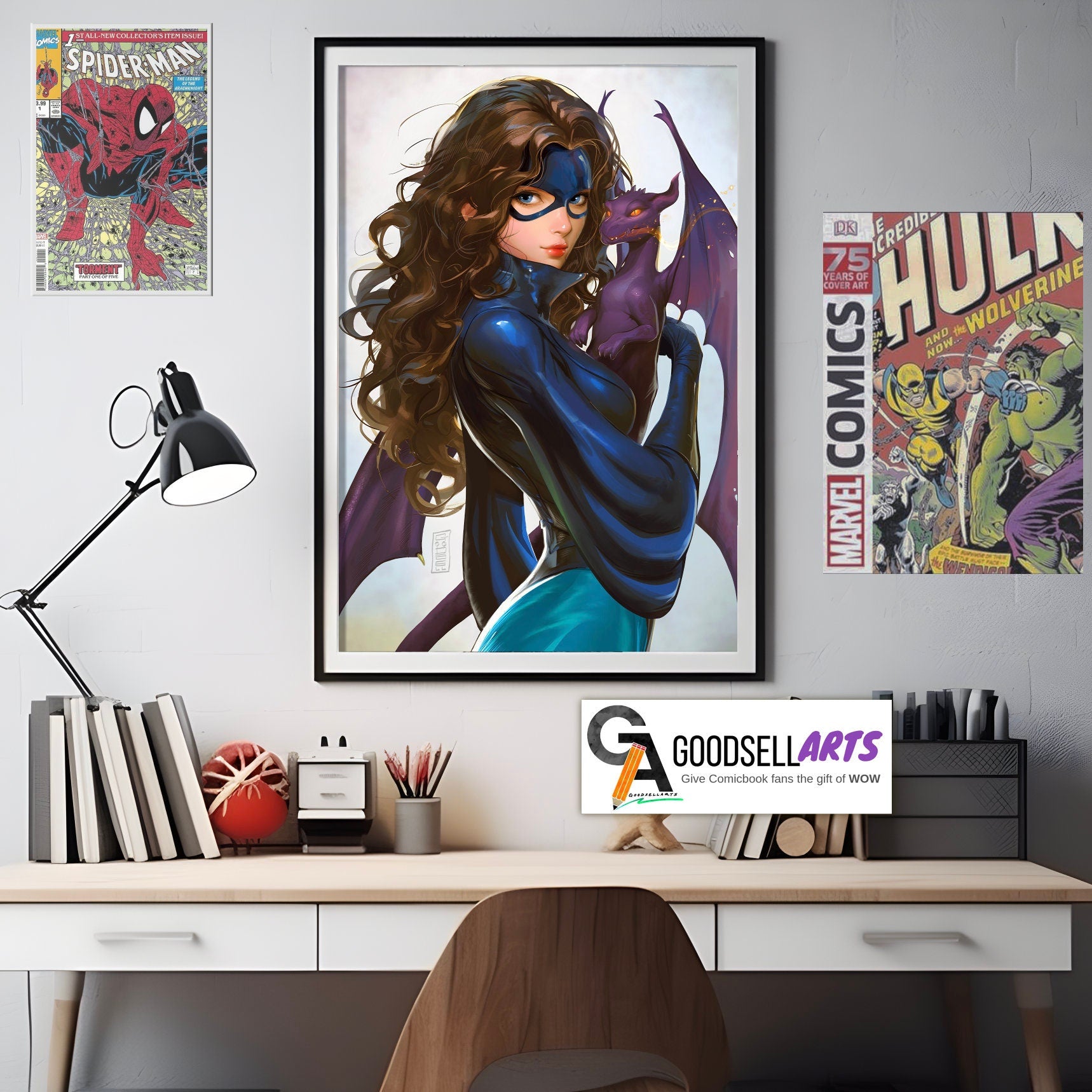 Kitty Pryde Poster | Marvel X-Men Wall Art Print, Shadowcat Superhero Decor, Comic Book Gift for X-Men Fans & Collectors | Classic X-men