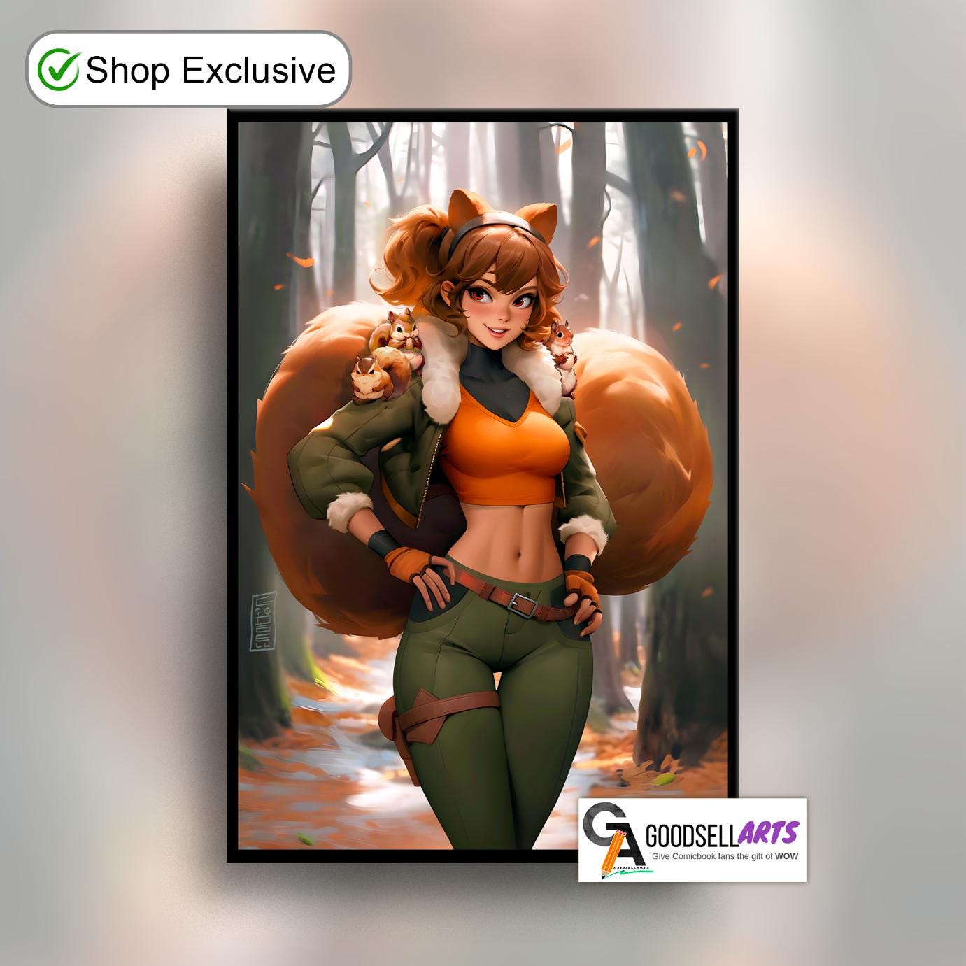 Squirrel Girl Poster Print, Marvel Rivals wall art, Superhero Video Game poster | Gamer room decor, Marvel wall art, squirrel girl gift