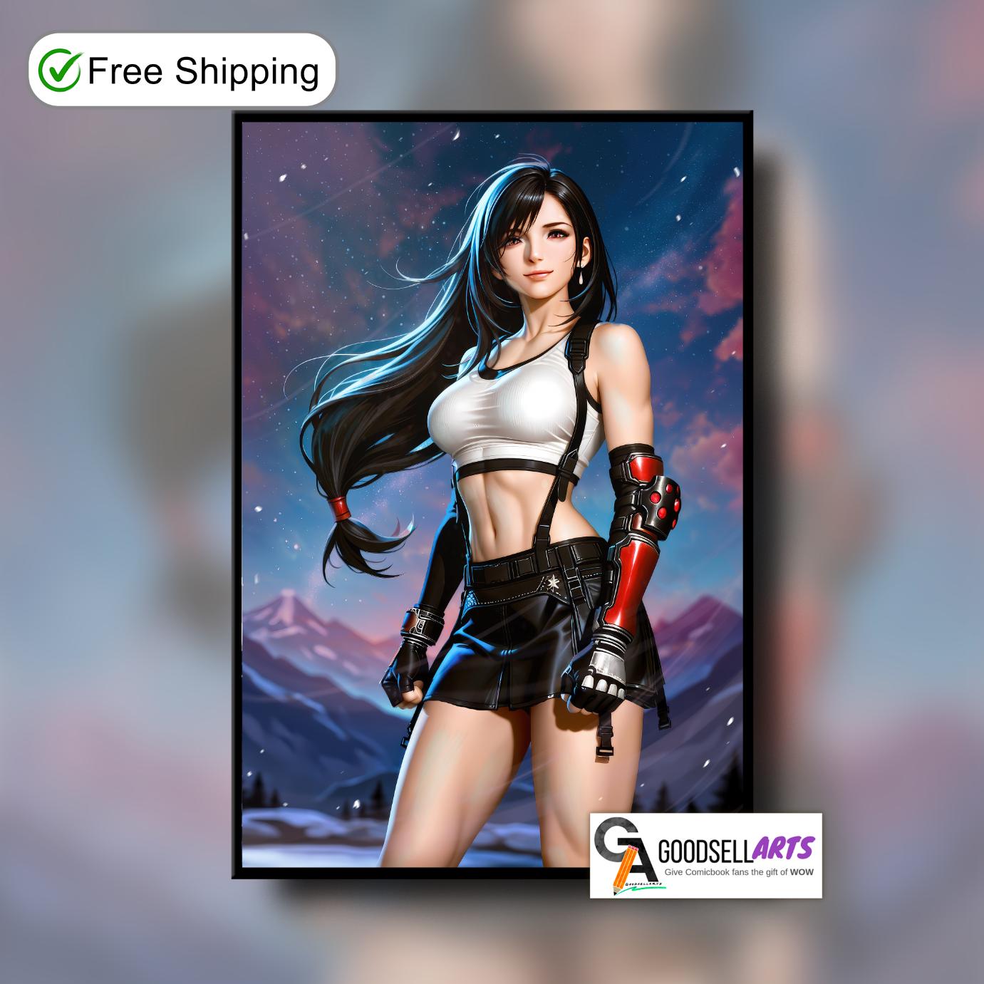 Tifa Final Fantasy 7 Poster | Poster | FF7 Rebirth| Gaming Decor | Gamer Gift | Video Game decor | Tifa Lockhart Art Print, Tifa fan gift