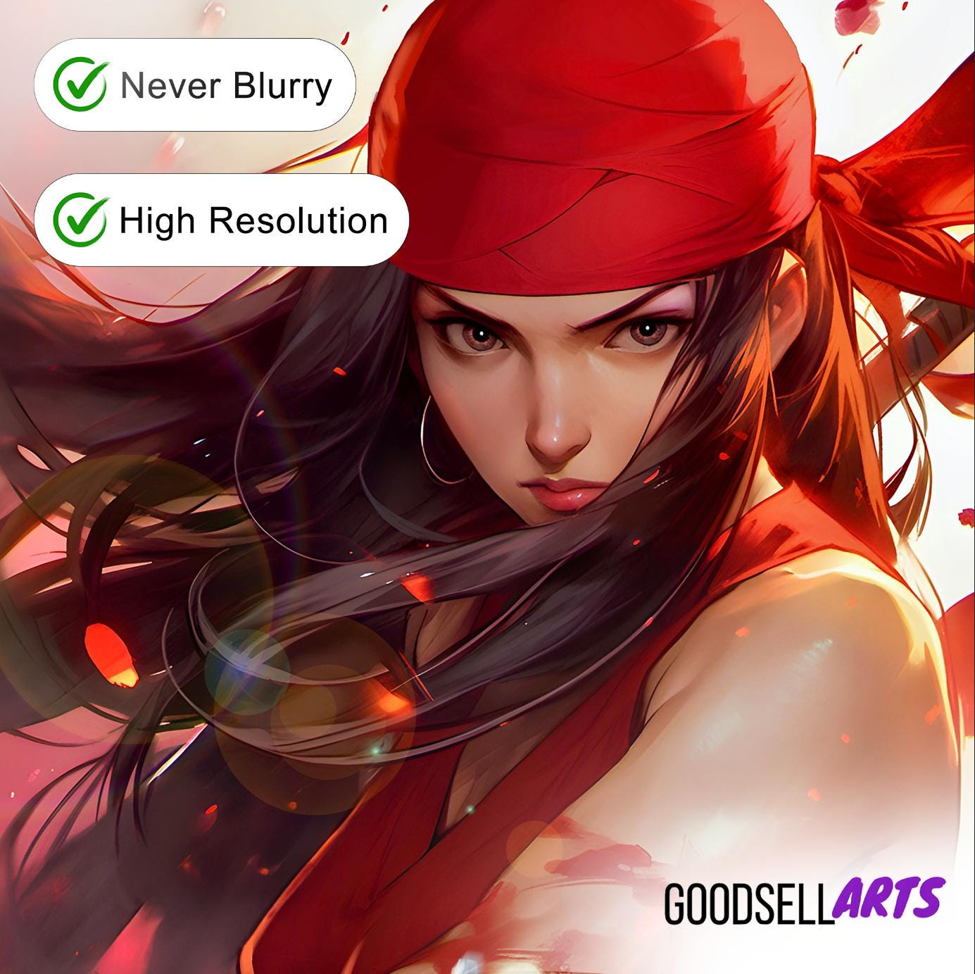 Elektra Daredevil Poster, Elektra Natchios Wall Art Print, Elektra Daredevil Gift, Marvel Elektra Female Superhero, Game room decor