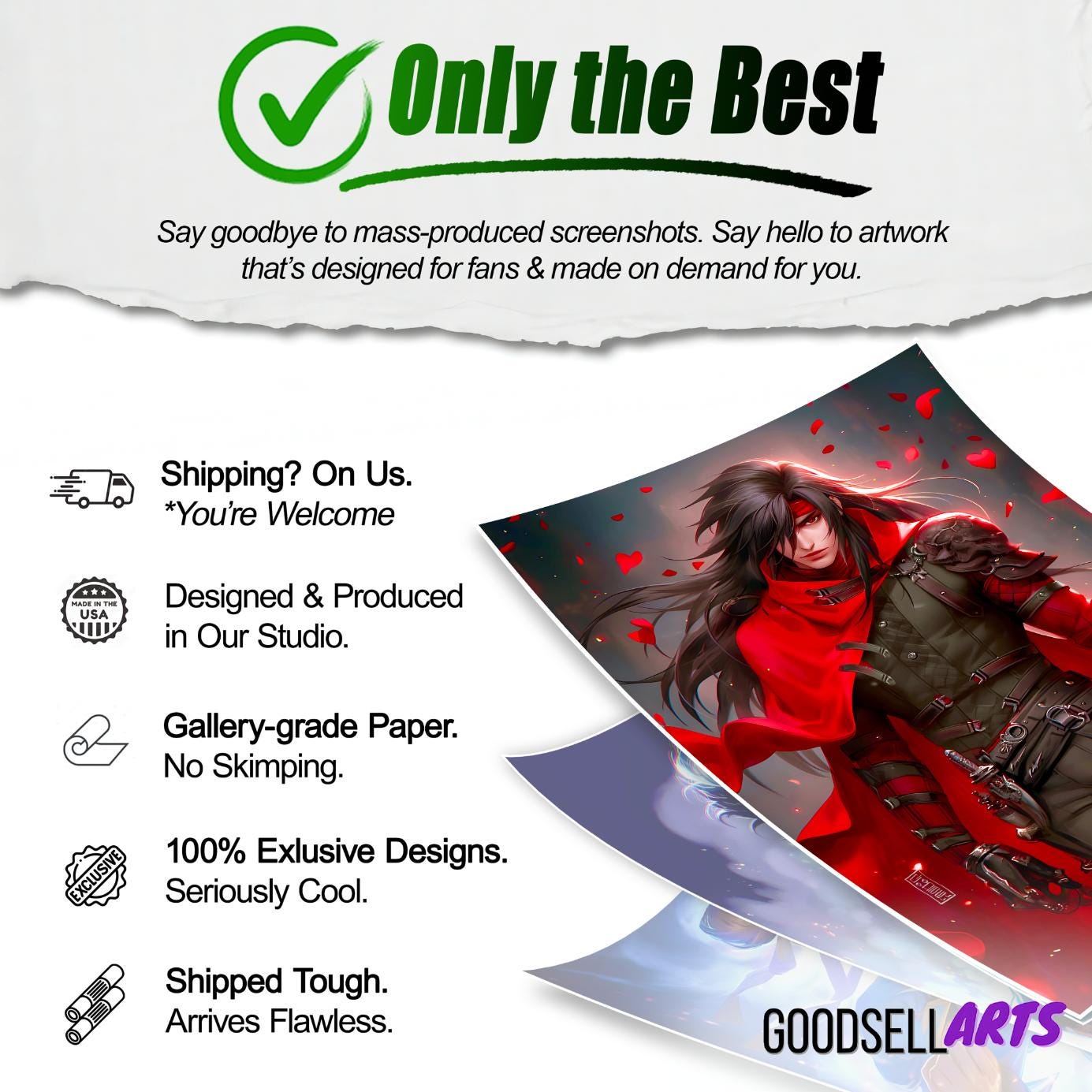 Vincent Valentine Final Fantasy 7 poster | Vincent FF7 art print | Vincent Gaming poster | FF7 remake rebirth | Gamer Room Decor | ff7 gift