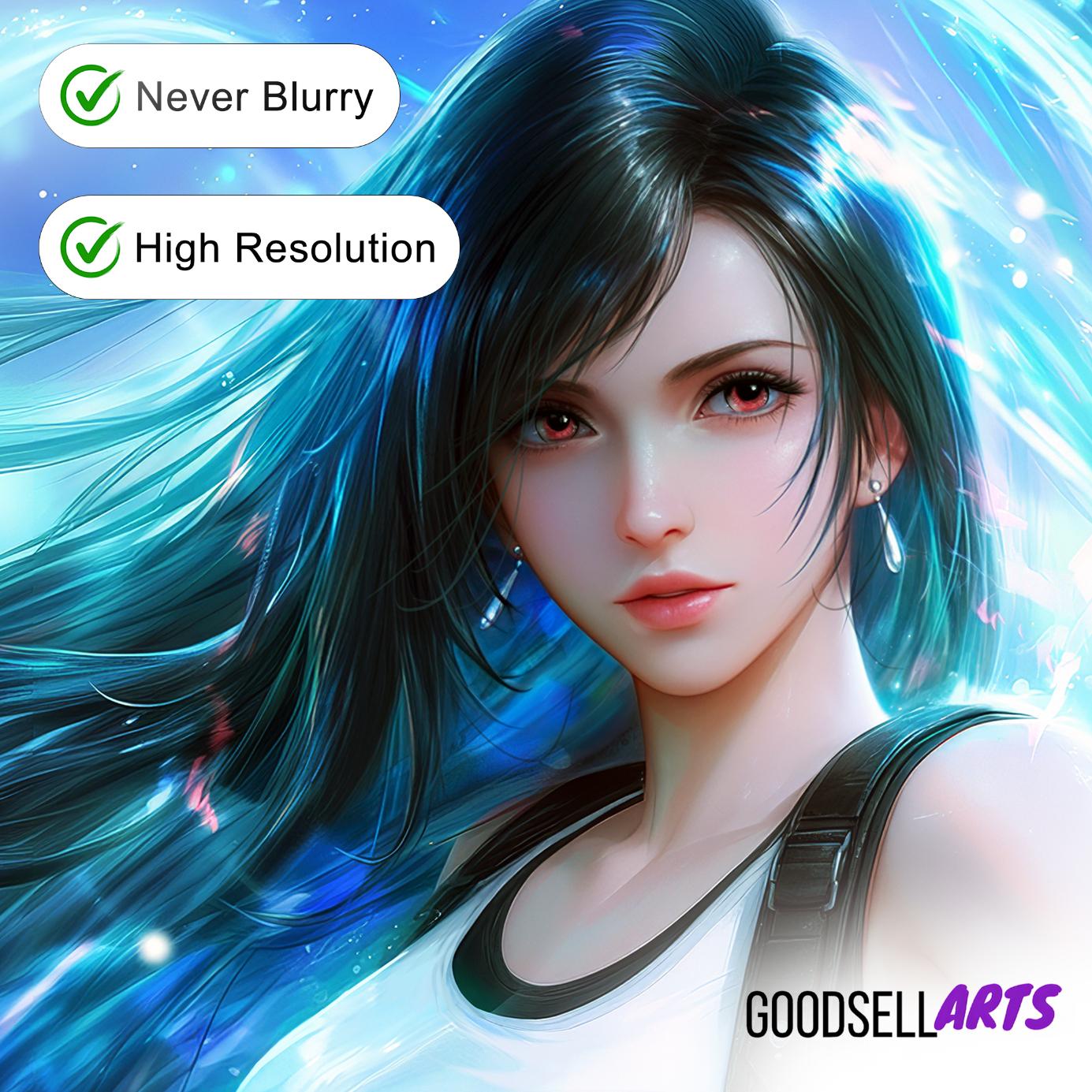 Tifa Lockhart Poster | Final Fantasy Poster | FF7 Remake | Gaming Decor | Gamer Gift | Video Game decor | Tifa Lockhart Art Print