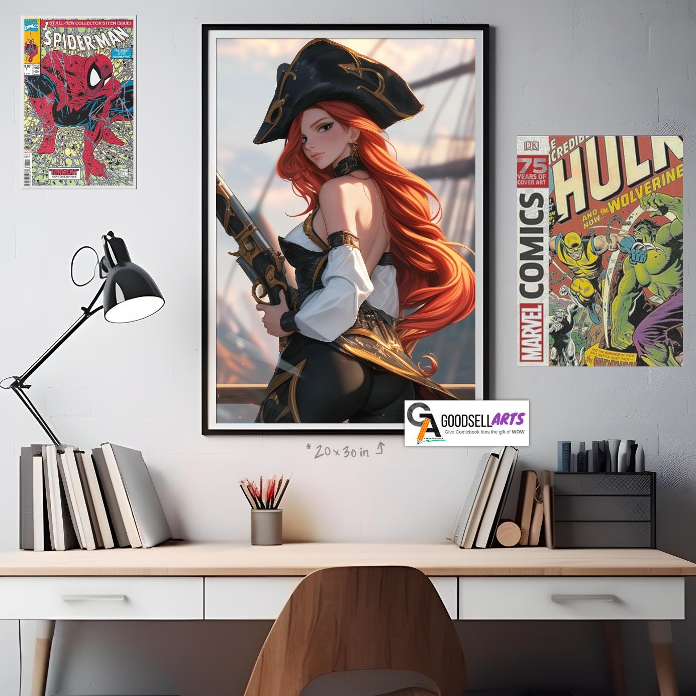 Miss Fortune League of Legends poster, LoL wall art print, Video Game room decor, League of legends gift, LoL fanart, Gamer gift