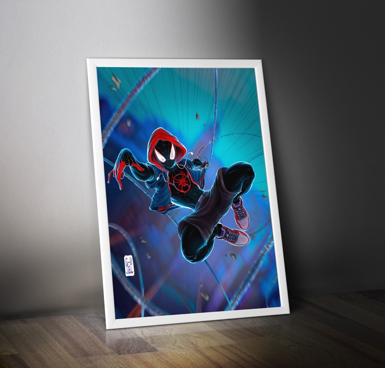 Miles Morales and Ghost Spider | Two POSTER SET | Spiderman SpiderVerse Poster | Superhero Gifts | SpiderWoman print