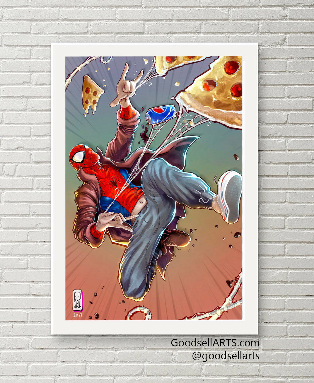 Spiderman Spiderverse Poster | Peter B. Parker poster | Marvel Wall Art | Spider Verse print Marvel Gifts for Men | Peter Parker art print