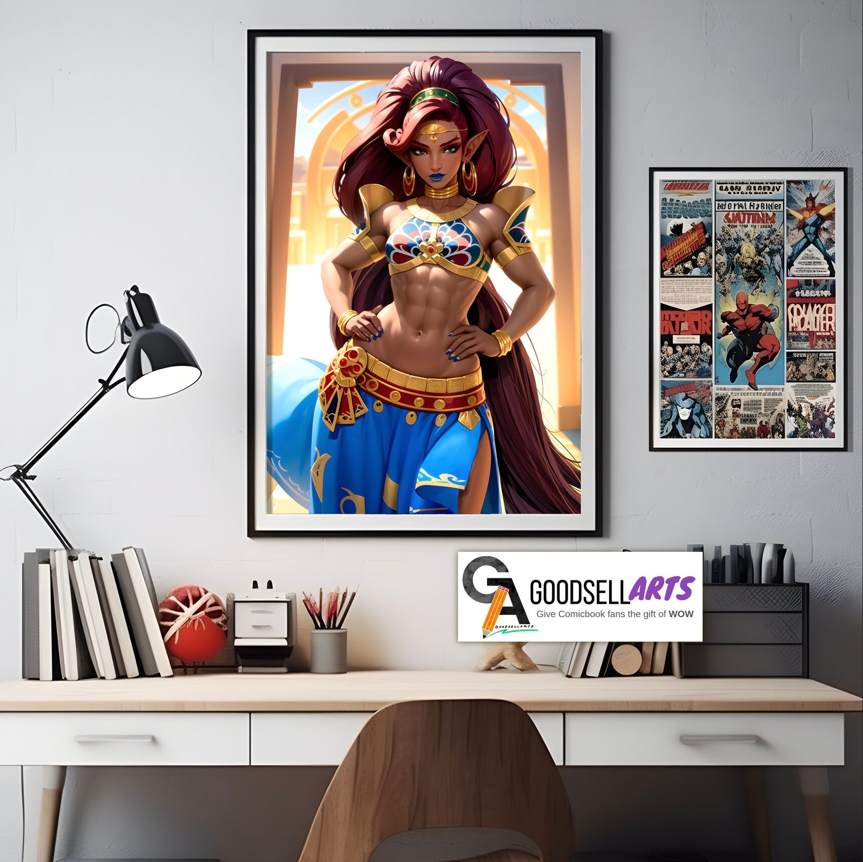 Urbosa Poster | Legend of Zelda Poster | Zelda art print | Video Game Wall Art | Gamer Gifts | Breath of the Wild | Hyrule Warriors