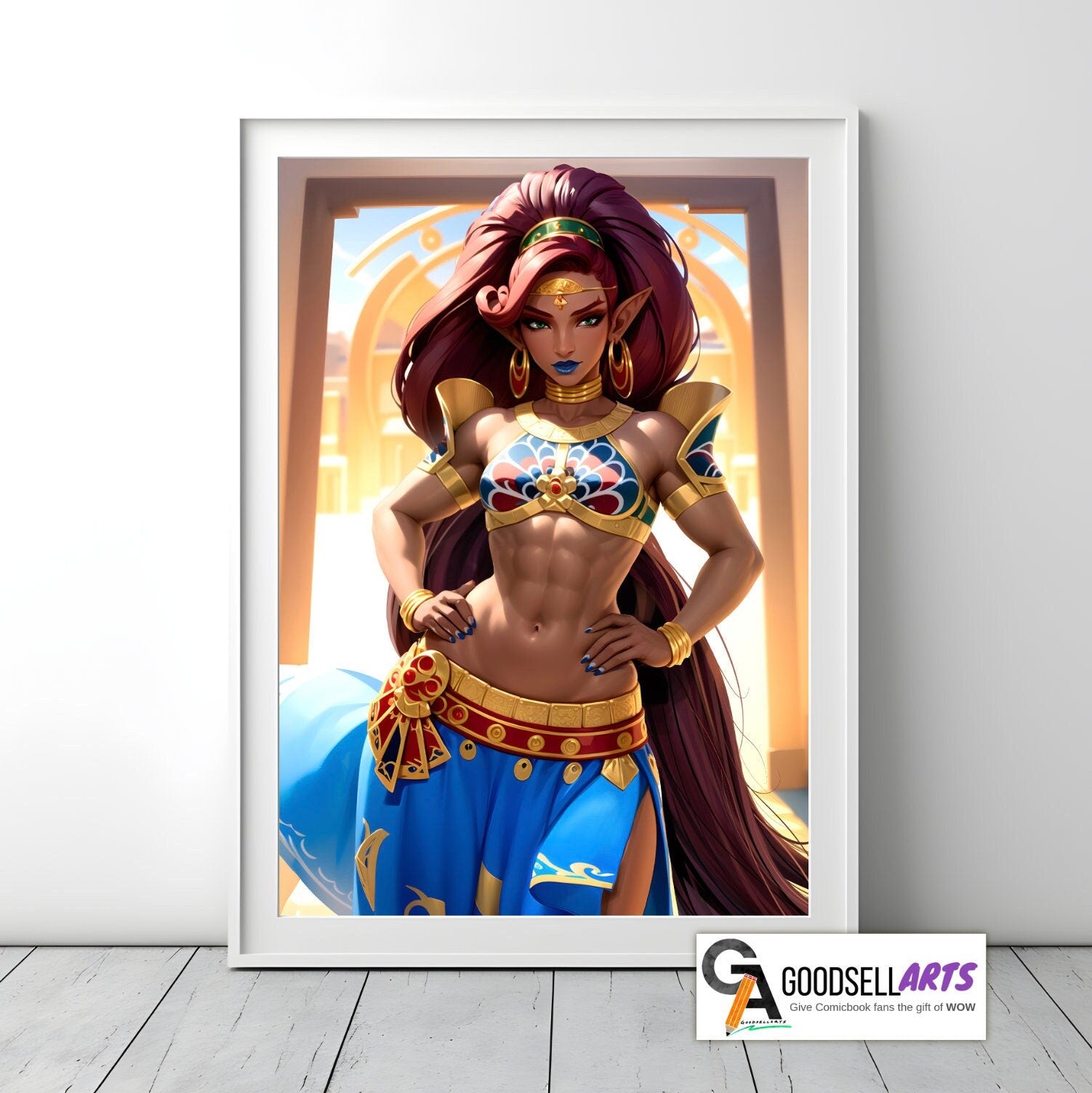 Urbosa Poster | Legend of Zelda Poster | Zelda art print | Video Game Wall Art | Gamer Gifts | Breath of the Wild | Hyrule Warriors