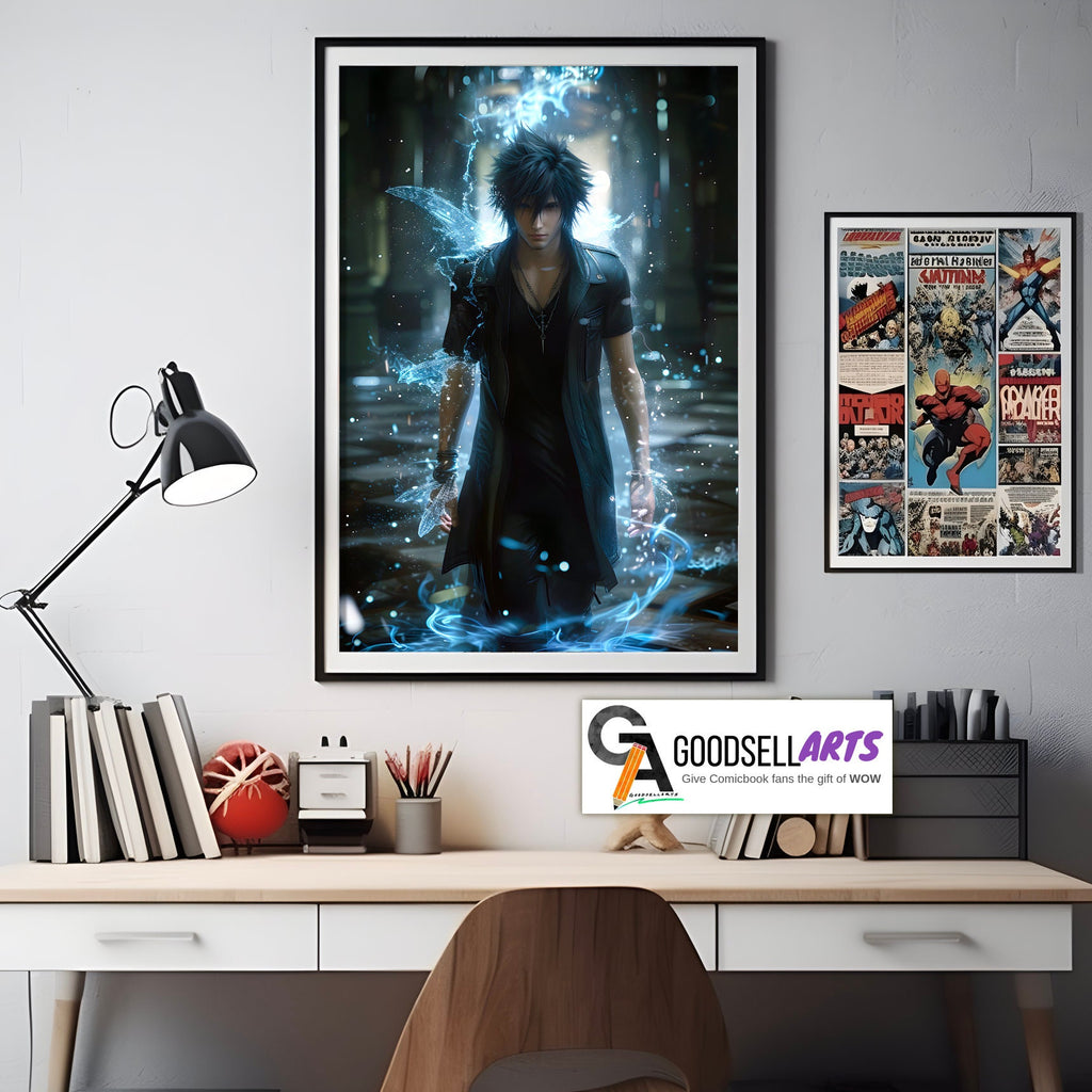 Noctis Final Fantasy 15 Poster | FFXV art print | Video Game poster | Gamer Gift | Video Game decor | Noctis Art print | Final Fantasy gift