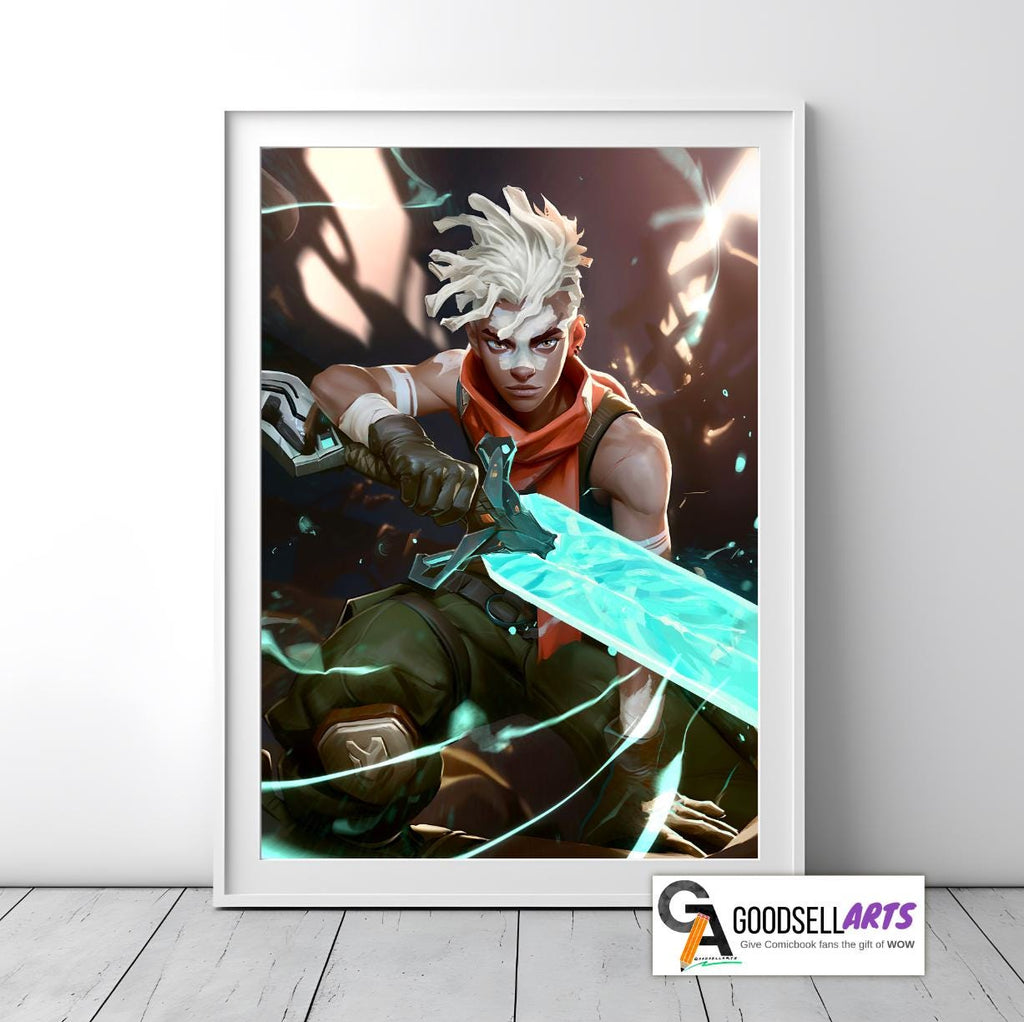 Ekko Arcane Poster Print, League of Legends art, Video Game Poster LoL Anime Art, Ekko Champion, Game room decor, Ekko fan gift