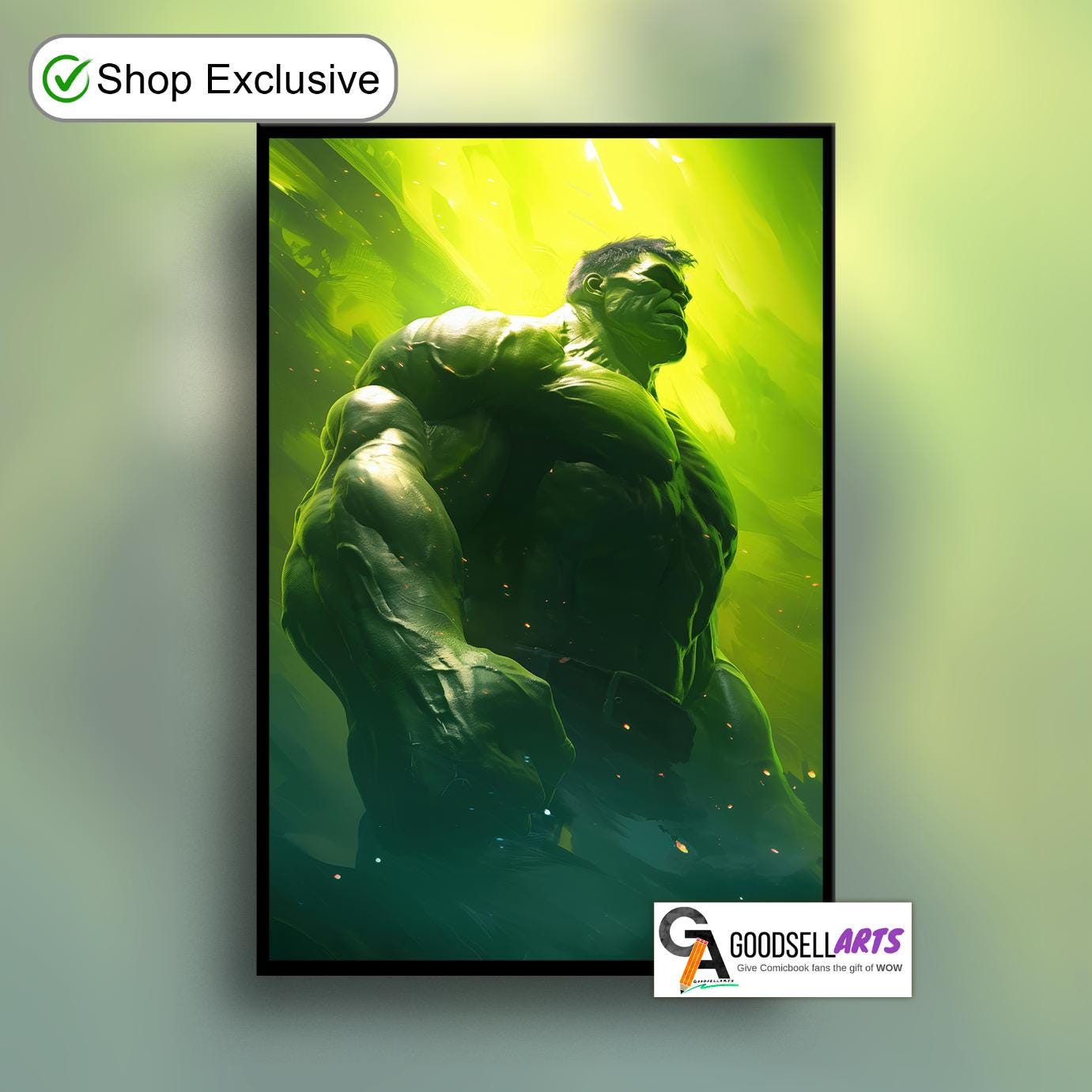 Incredible Hulk Poster | Avengers Hulk Fan Art | Bruce Banner Print | Collectible Hulk Game Room Decor | Avengers Hulk wall art