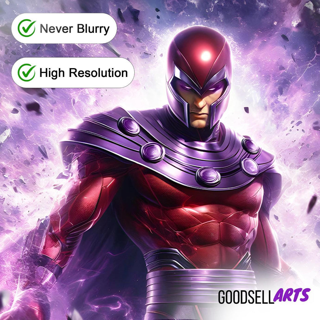 Magneto X-Men Poster | Marvel X-Men wall art print | Marvel wall decor, supervillain art | Magneto X-men Gift | Erik Magnus poster