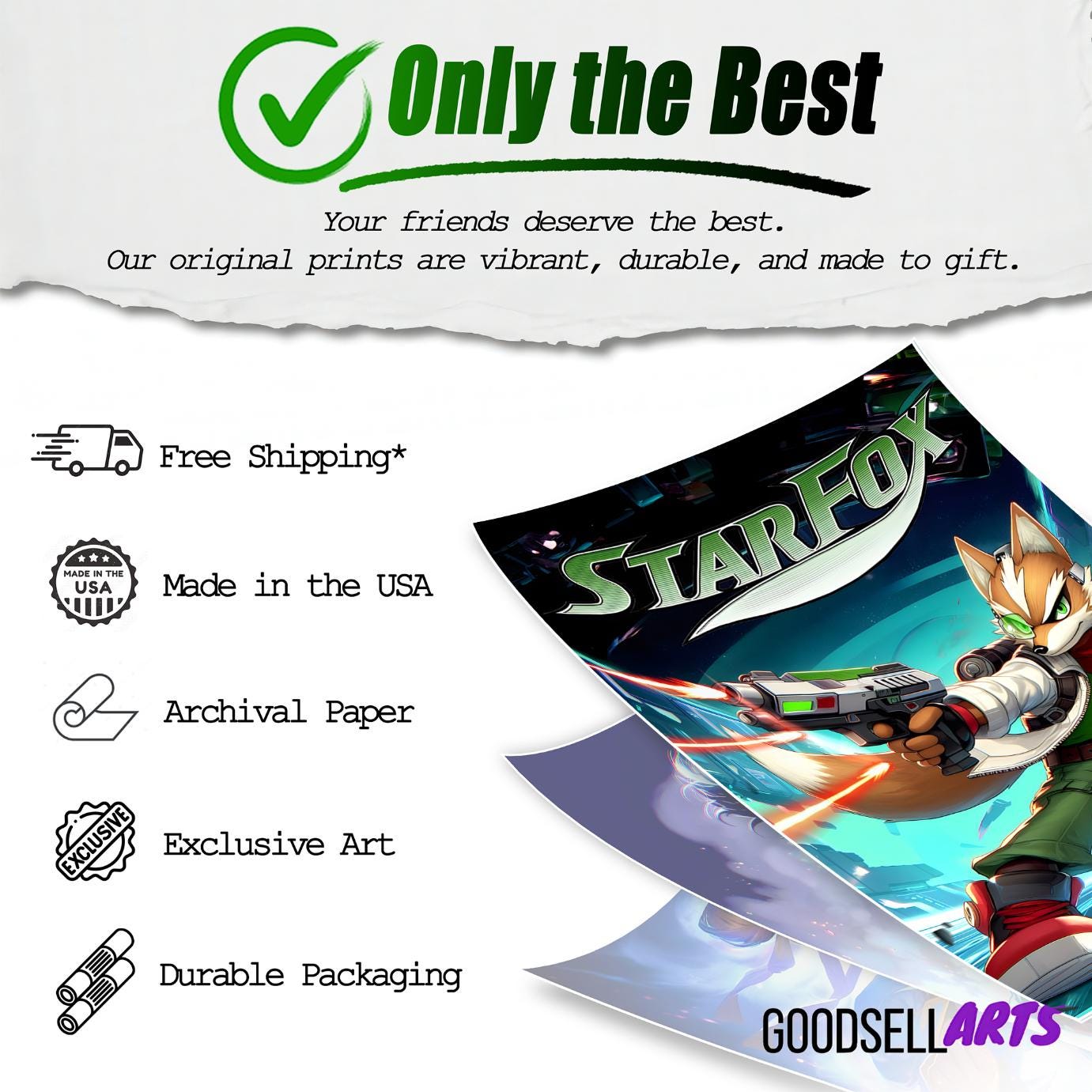 Star Fox Poster | Fox McCloud Poster | Gamer Gifts | Game room decor | Star Fox wall art | Video Game art | Nintendo gift Smash brothers art