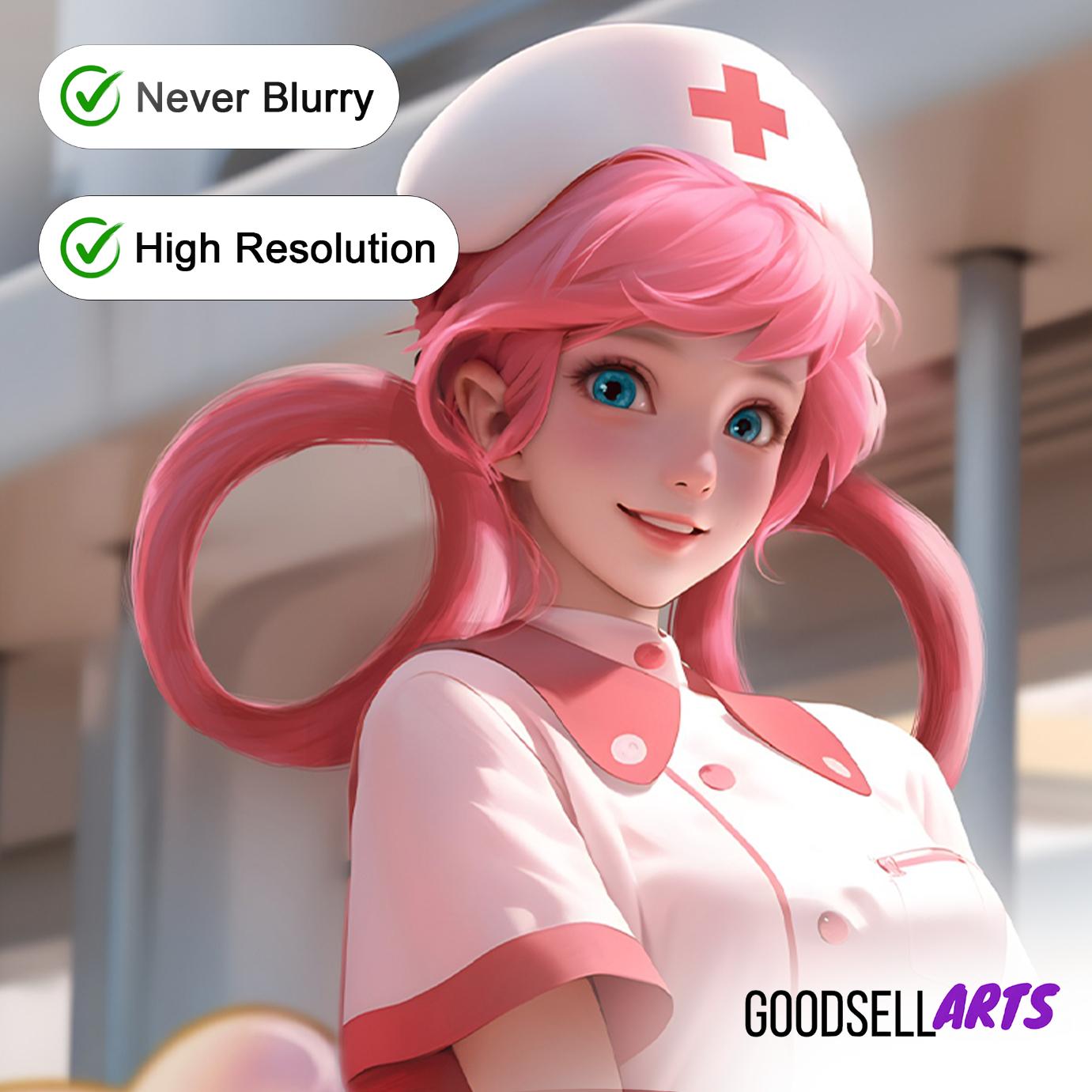 Nurse Joy Poster | Nurse Joy wall art | Video Game Wall Art | Game Room Decor | Nintendo poster | Nurse Joy Wall art gift