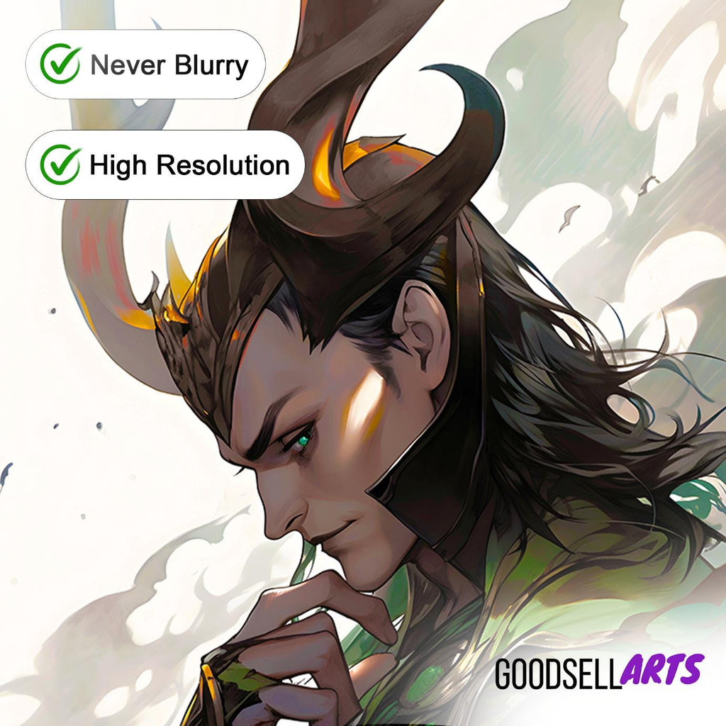 Loki Poster Print | Marvel Loki Art Print | Avengers Poster Loki fan art | Loki Odinson | Loki MCU | Marvel poster gift | Geek room decor