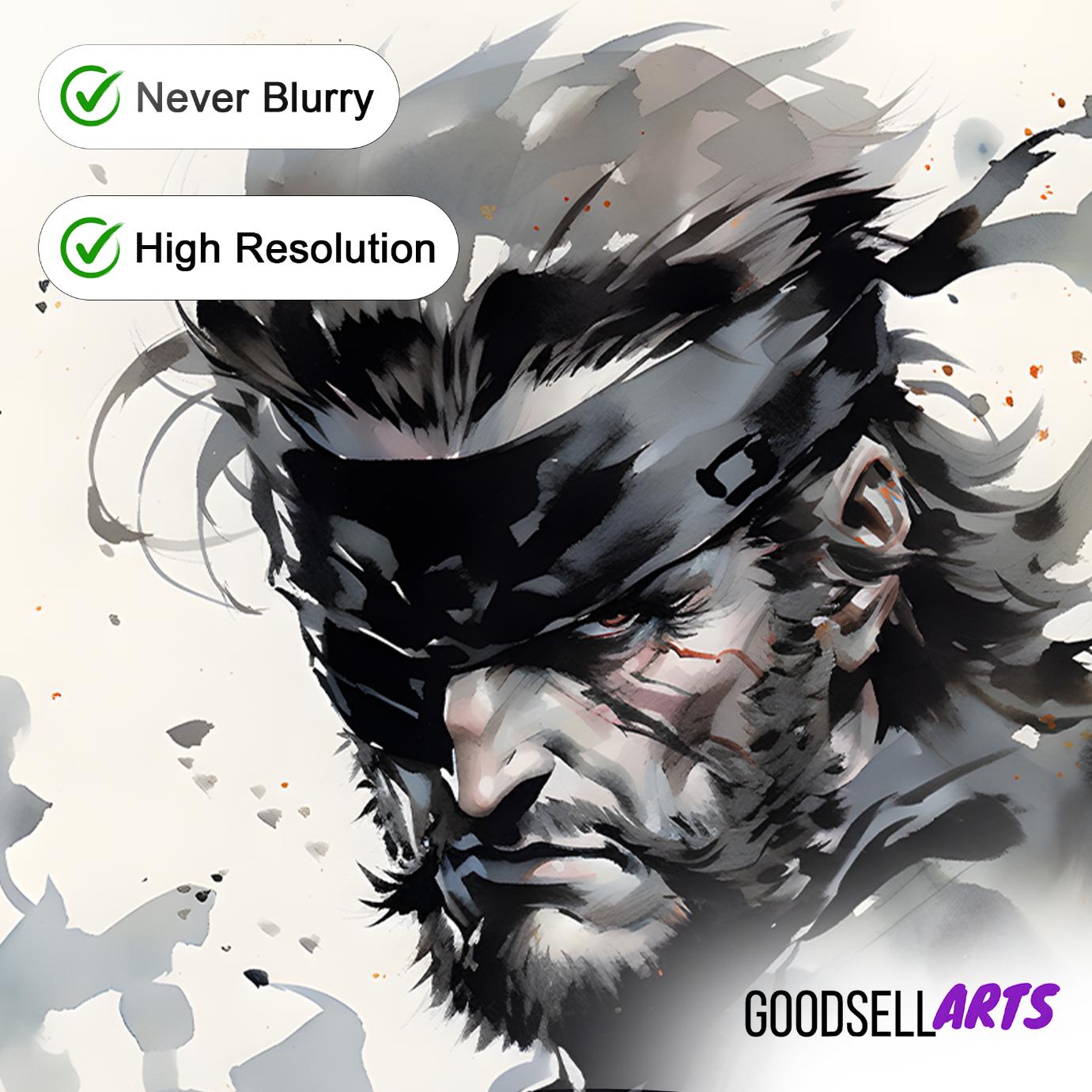 Metal Gear Poster, Solid Snake Art Print, Metal Gear Solid Wall Art, Big Boss Game Room Decor, Playstation Gamer gift, Snake Eater fan Art