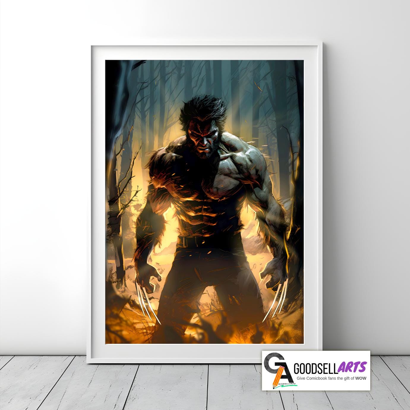 Wolverine Weapon X poster, Marvel X-men wall art print, Logan Wolverine art, Marvel comics fan gift, X-men Wolverine game room decor