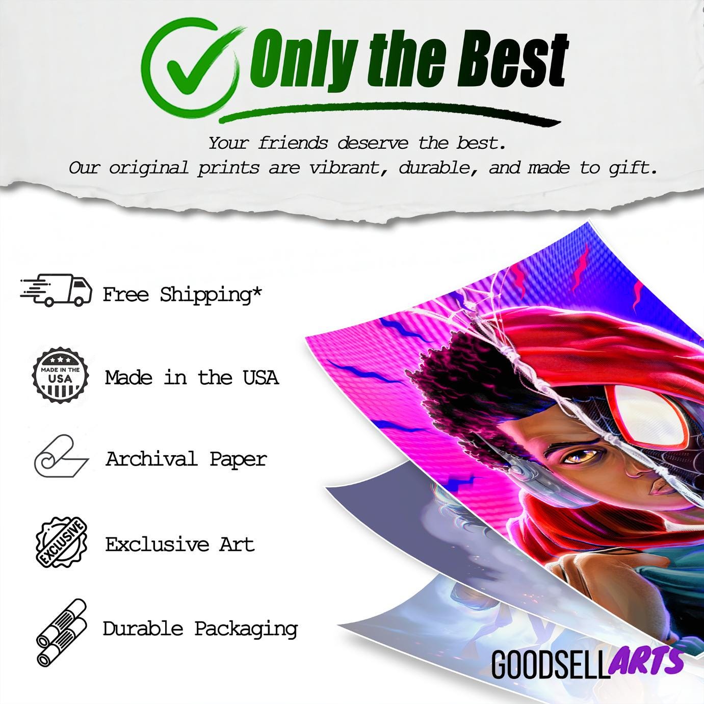 Miles Morales Poster Print | Spider-Man art print | Spider-Verse wall art | Miles Morales Gift | Miles Spiderman | Game room decor