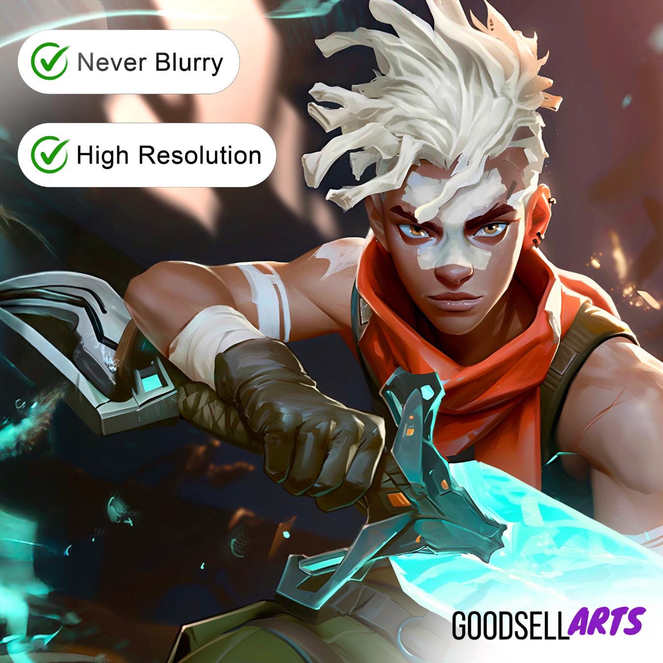 Ekko Arcane Poster Print, League of Legends art, Video Game Poster LoL Anime Art, Ekko Champion, Game room decor, Ekko fan gift