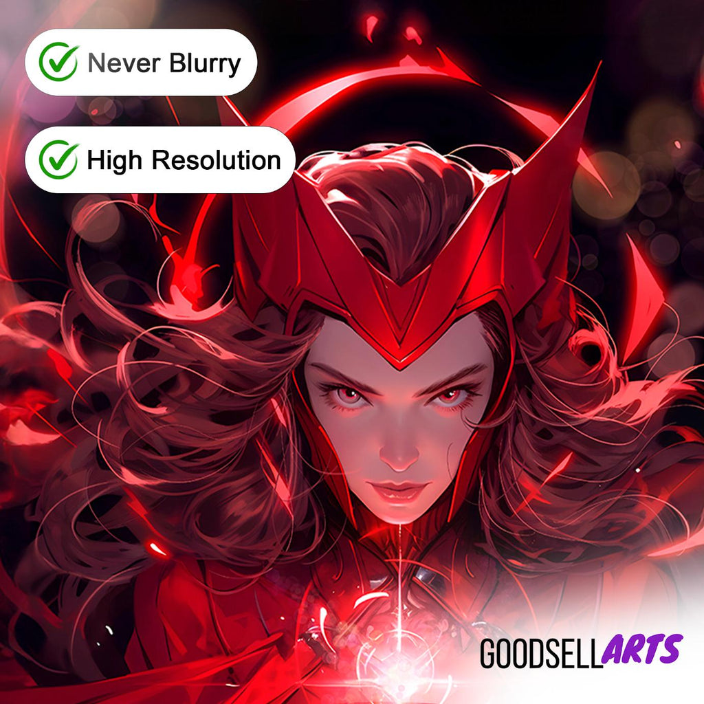 Scarlet Witch Poster |  &quot;No more mutants.&quot; | Wandavision |  Avengers Wanda Art | Marvel MCU poster | Wanda Maximoff Poster | Game room decor