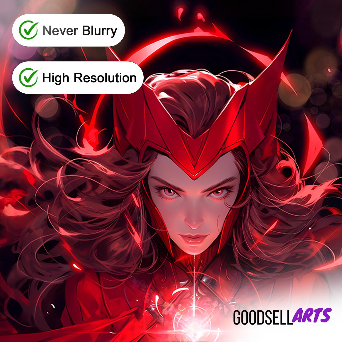 Scarlet Witch Poster |  &quot;No more mutants.&quot; | Wandavision |  Avengers Wanda Art | Marvel MCU poster | Wanda Maximoff Poster | Game room decor