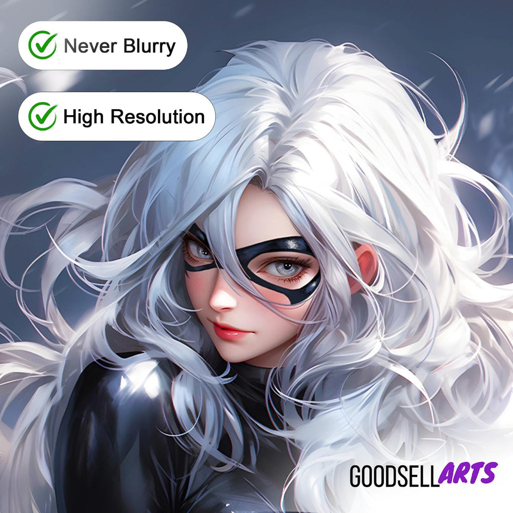 Black Cat Poster | Felicia Hardy art print | Spider-man Black Cat Wall Art | Felicia Black Cat Spiderman Gift | Marvel Black Cat art print