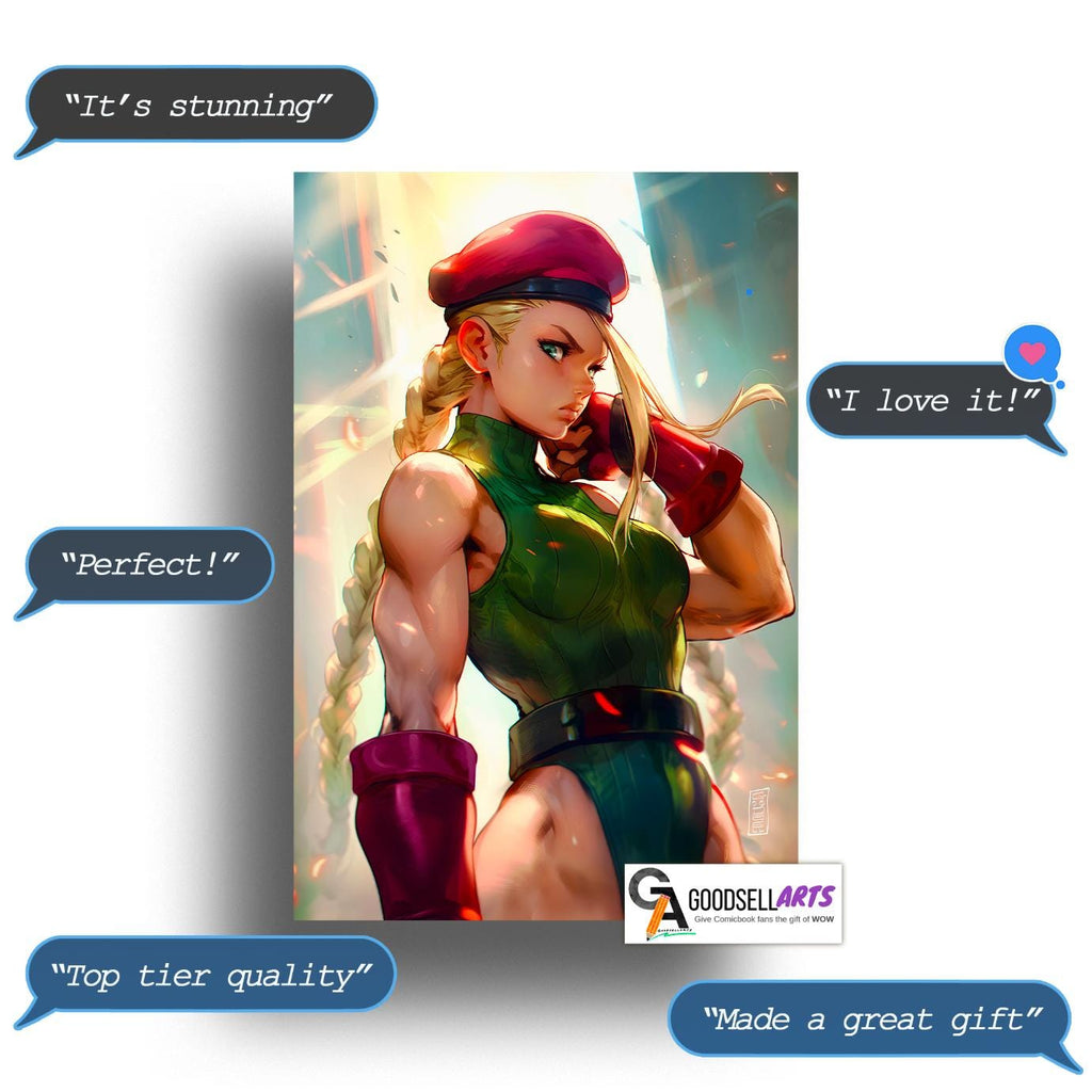 Cammy White Poster | Street Fighter Cammy Art Print | Gaming Poster | Cammy White Art | SF6 art | Video Game Poster | Street fighter poster