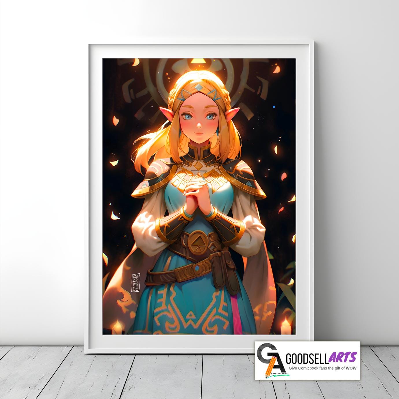 Princess Zelda Poster Print | Legend of Zelda art print | Breath of the Wild  | Echoes of wisdom | Video Game Room Wall Art | Zelda fan Gift