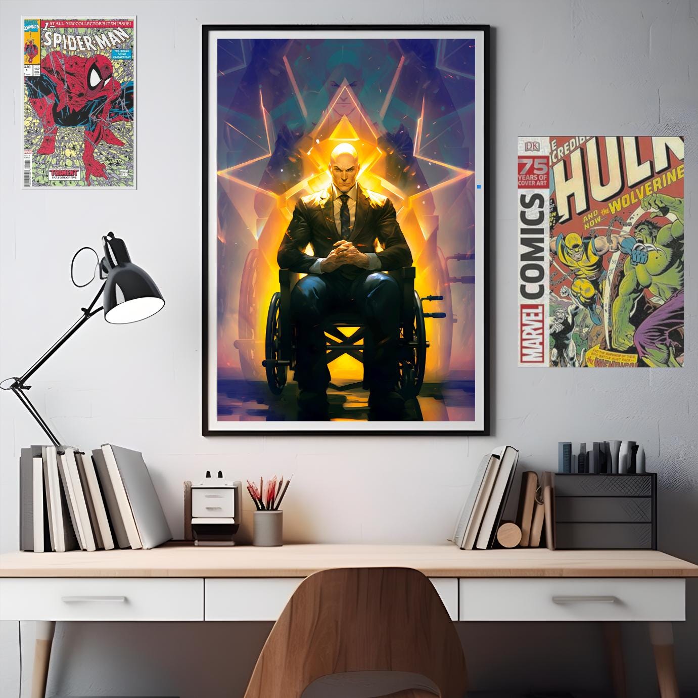 Professor X Poster Print |  X-men Poster | Charles Xavier Wall Art | Marvel X-men gift | Charles Xavier art print | X-men 97 poster