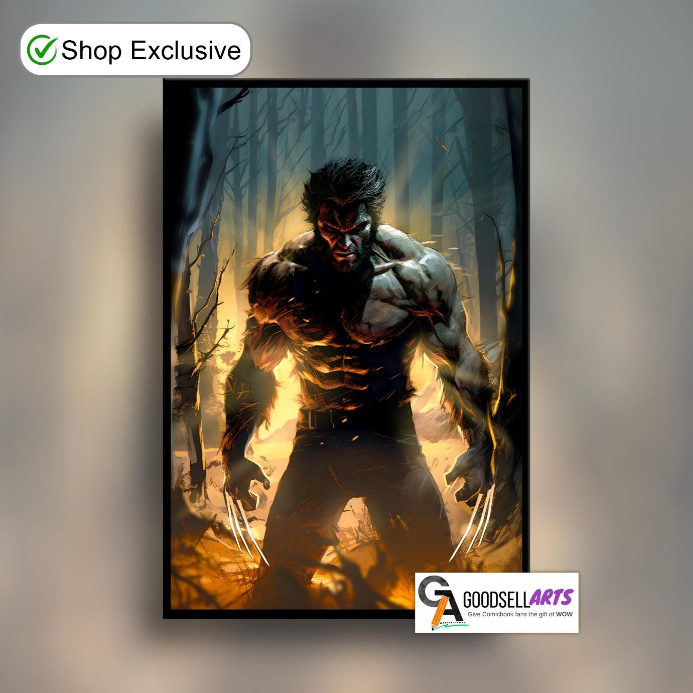 Wolverine Weapon X poster, Marvel X-men wall art print, Logan Wolverine art, Marvel comics fan gift, X-men Wolverine game room decor