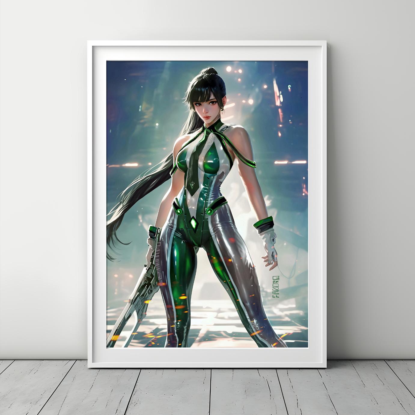 Stellar Blade Poster, EVE Project wall art print, Sci-Fi Gaming print, Video Gamer Gift, Gamer room decor, Eve Stellar Blade PS5 gift idea