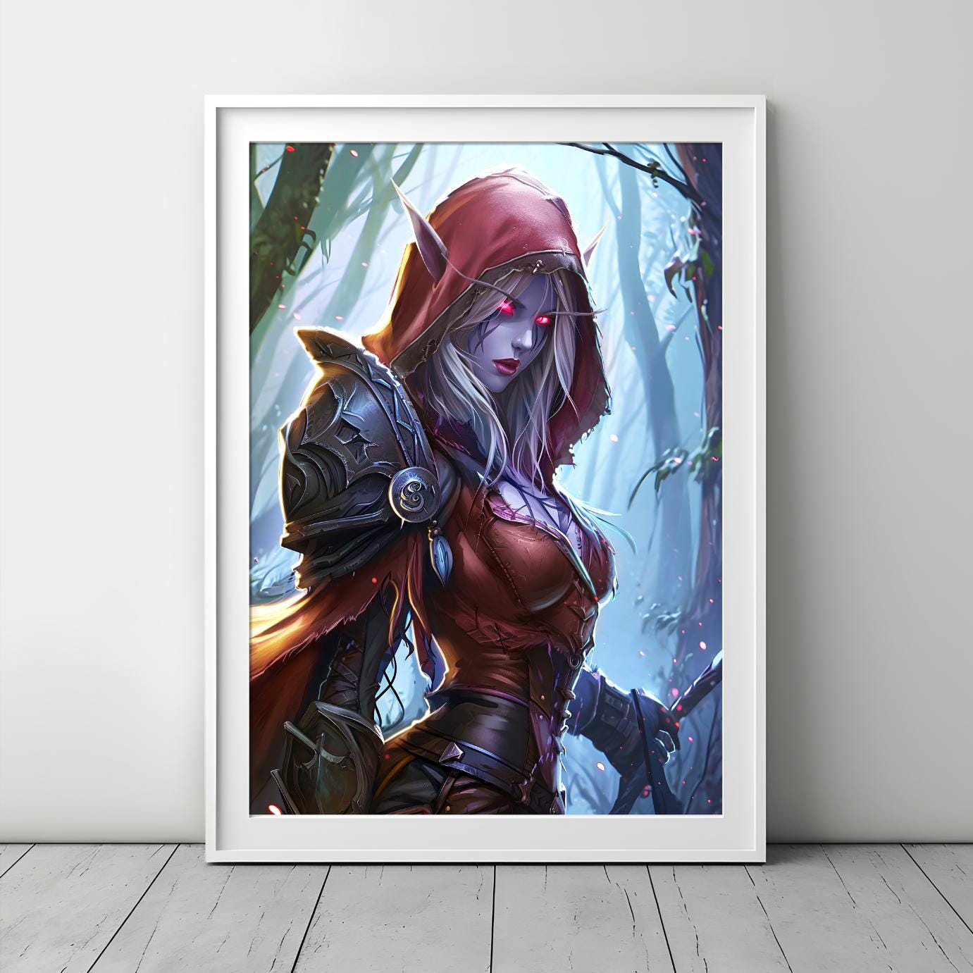 Sylvanas Windrunner Poster | &quot;I have no time for games.&quot; | Video Game Wall Art | Gamer Gifts | Game Room decor | Sylvanas Art Print