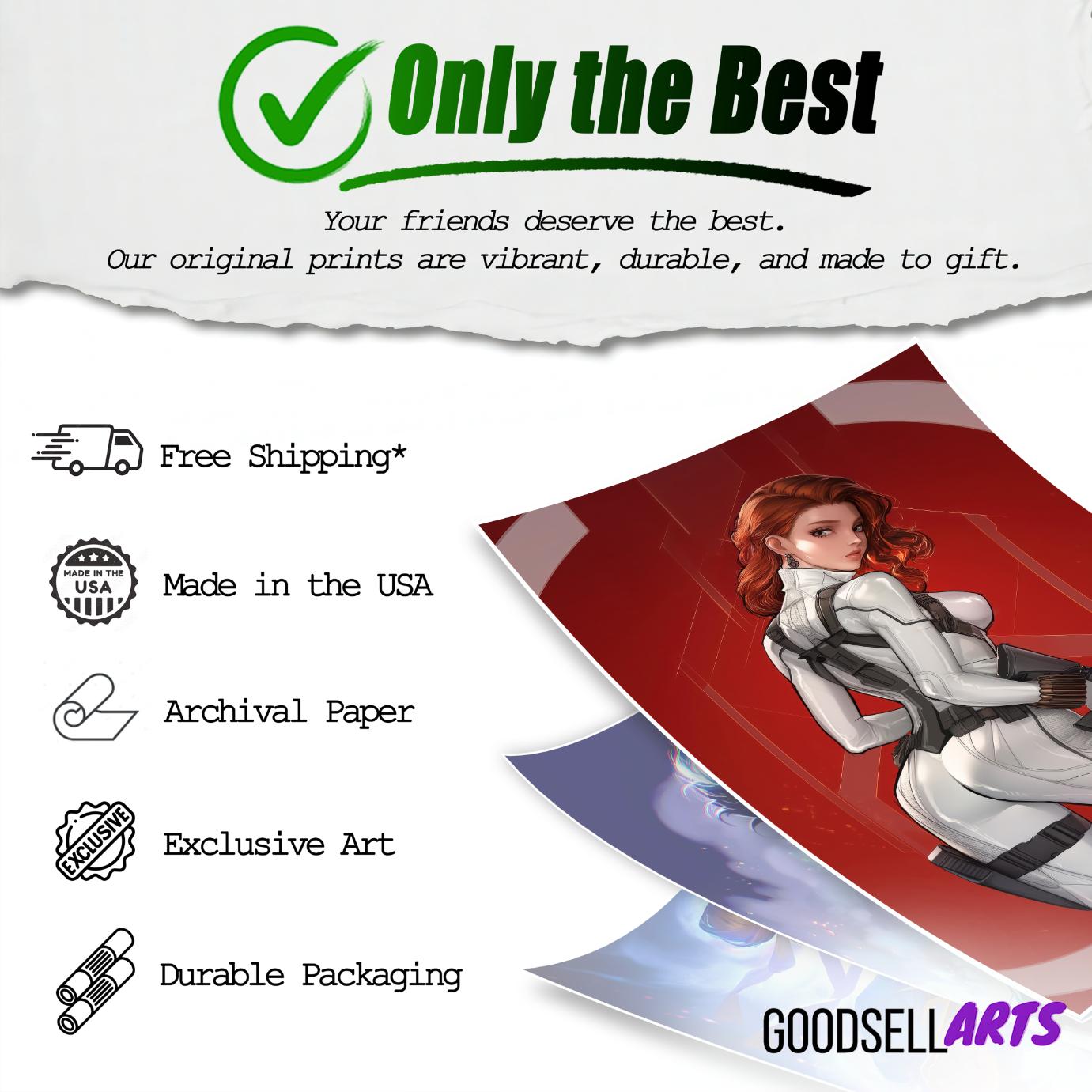 Black Widow Poster | Marvel Rivals Poster | Natasha Romanoff | Black Widow art print | Avengers poster | Game room decor | White widow