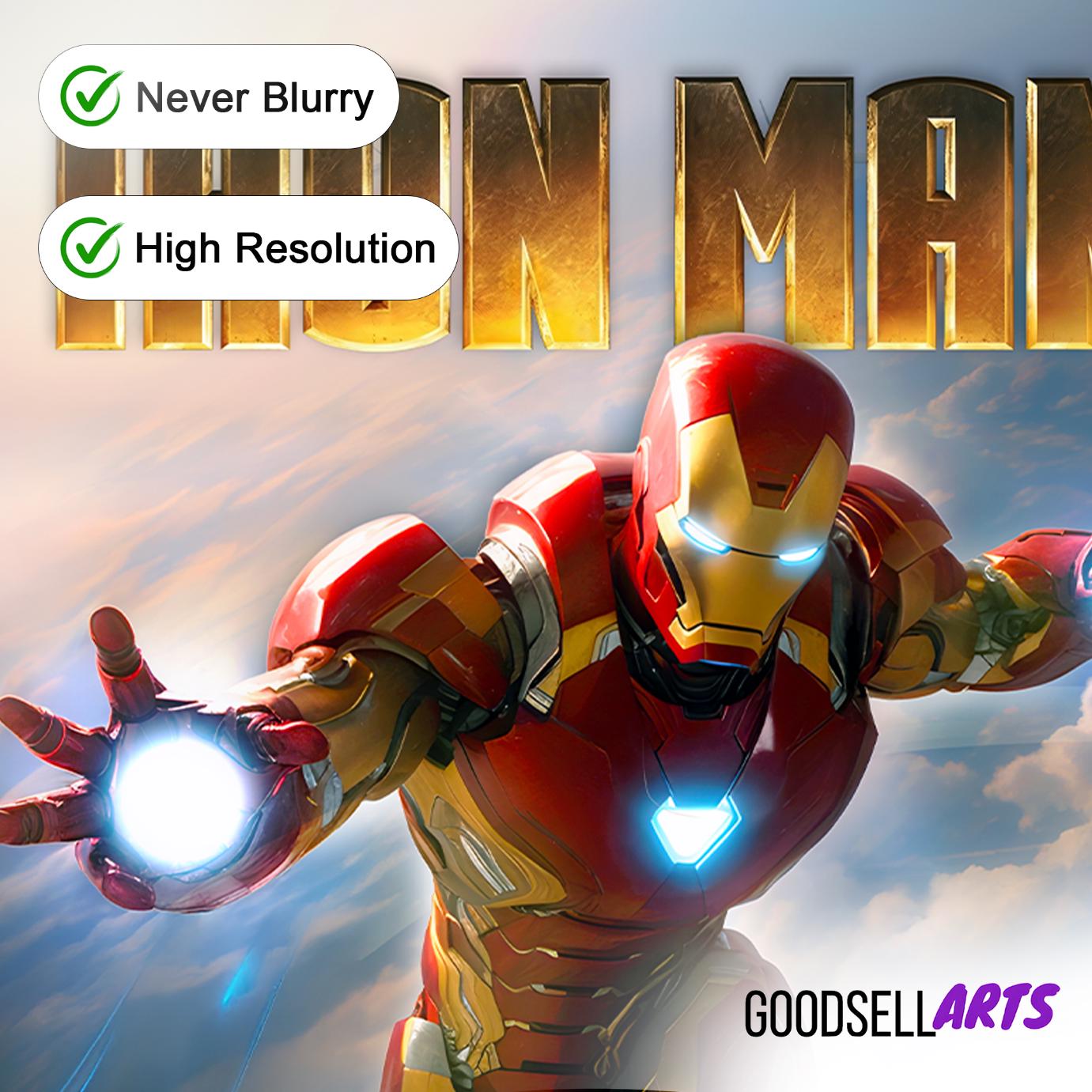 Iron Man Poster Print | Avengers Wall Art, Tony Stark Movie Poster, Marvel Fan Art, Superhero Home Decor, Iron man fan gift, geek room decor