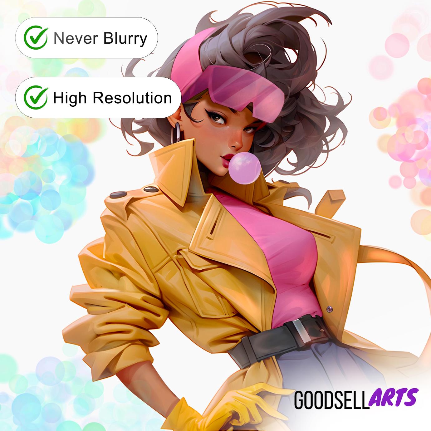 Jubilee X-Men Poster | Marvel X-Men print Jubilee Wall Art | Jubilee X-Men Gift Jubilation Lee print | Marvel Jubilee Illustration X-Men 97