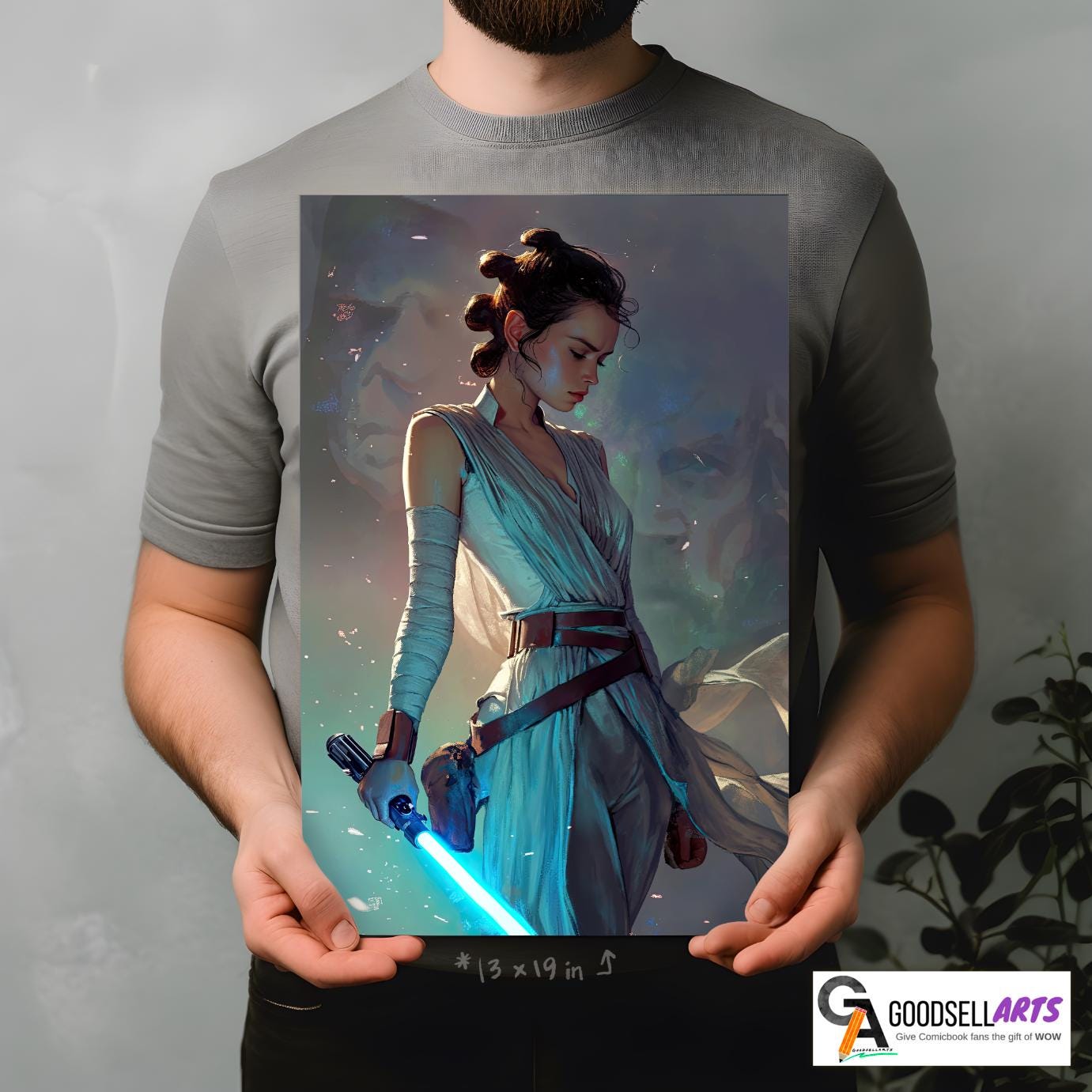 Ray of Light Poster print | Rebel guardian poster | Sci fi movie Space saga | Force of good | Video Game art | Space Knight art