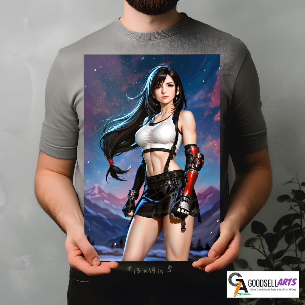 Tifa Final Fantasy 7 Poster | Poster | FF7 Rebirth| Gaming Decor | Gamer Gift | Video Game decor | Tifa Lockhart Art Print, Tifa fan gift