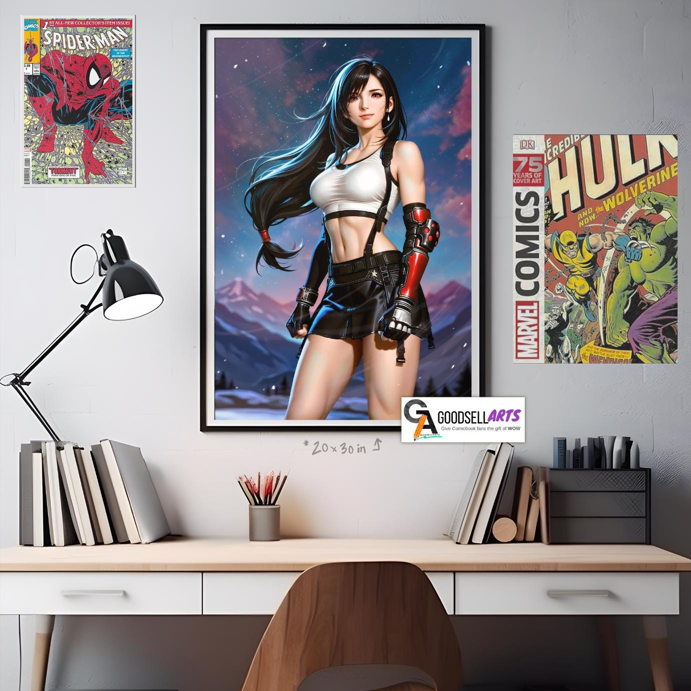 Tifa Final Fantasy 7 Poster | Poster | FF7 Rebirth| Gaming Decor | Gamer Gift | Video Game decor | Tifa Lockhart Art Print, Tifa fan gift