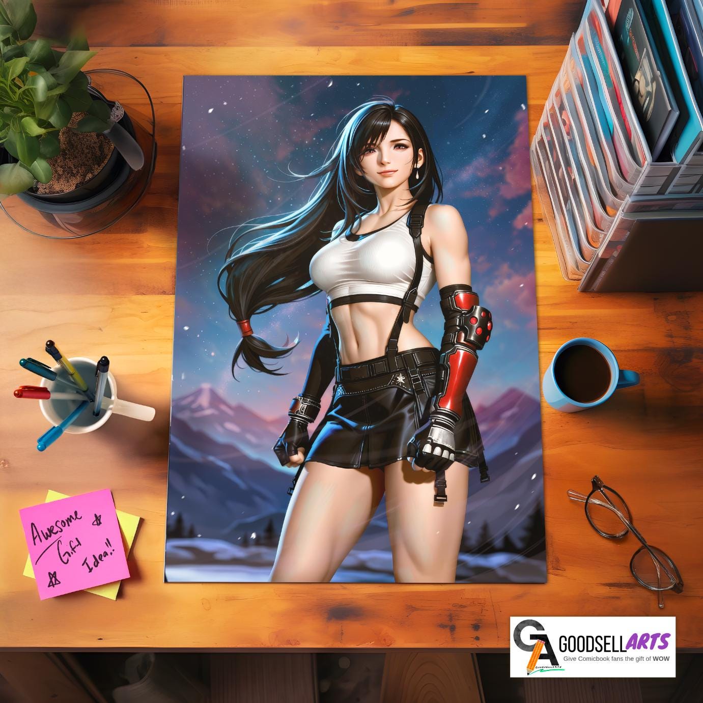 Tifa Final Fantasy 7 Poster | Poster | FF7 Rebirth| Gaming Decor | Gamer Gift | Video Game decor | Tifa Lockhart Art Print, Tifa fan gift