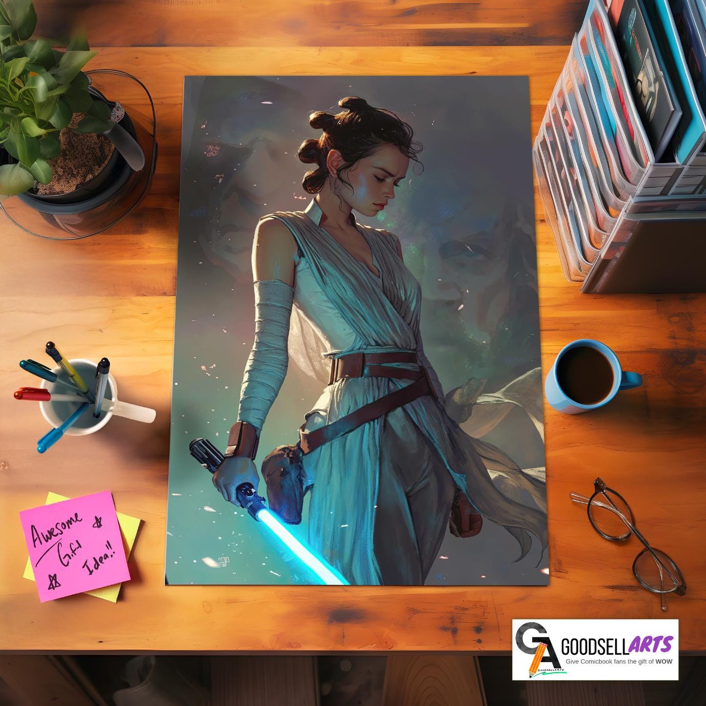 Ray of Light Poster print | Rebel guardian poster | Sci fi movie Space saga | Force of good | Video Game art | Space Knight art