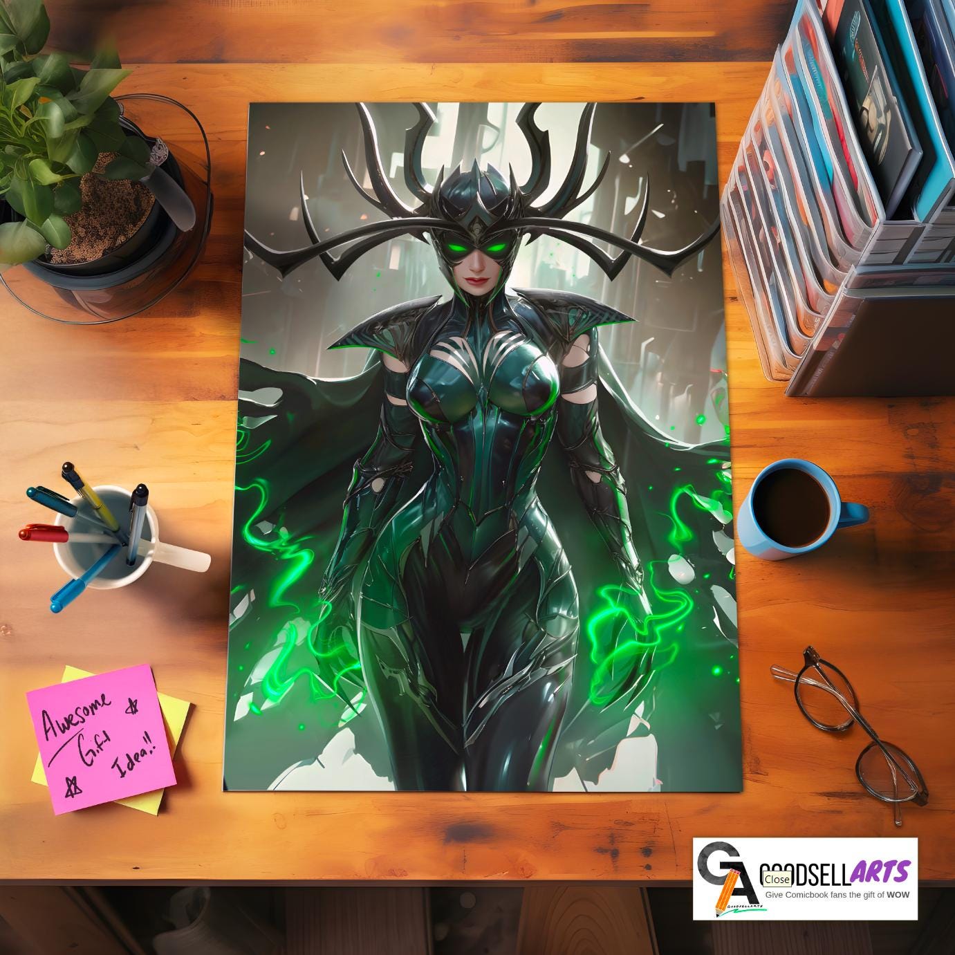 Hela Poster | Marvel Rivals Poster | Thor Hela art print | Hela Thor wall art | Game room decor | Video game poster | Goddess of Death