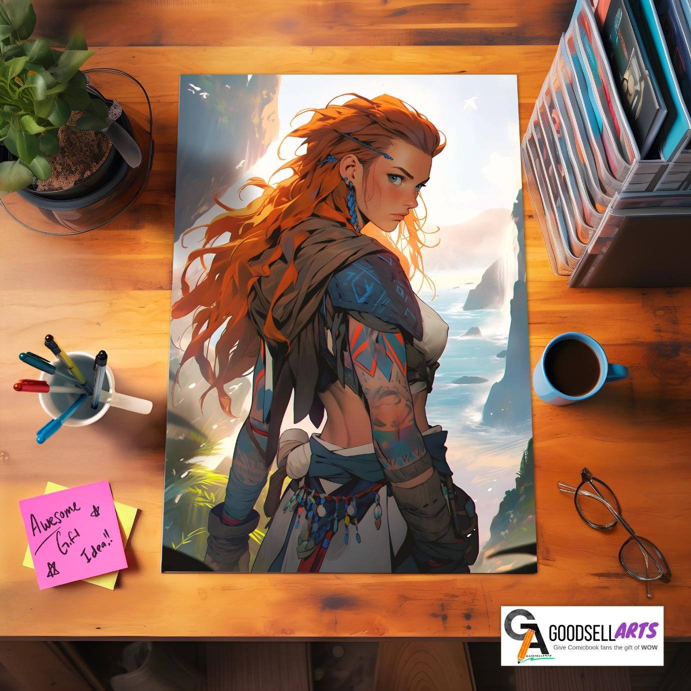 Aloy Poster | Horizon Zero Dawn Poster | Gaming Decor | Forbidden West Poster | Video game poster | Gaming gift | Aloy art print