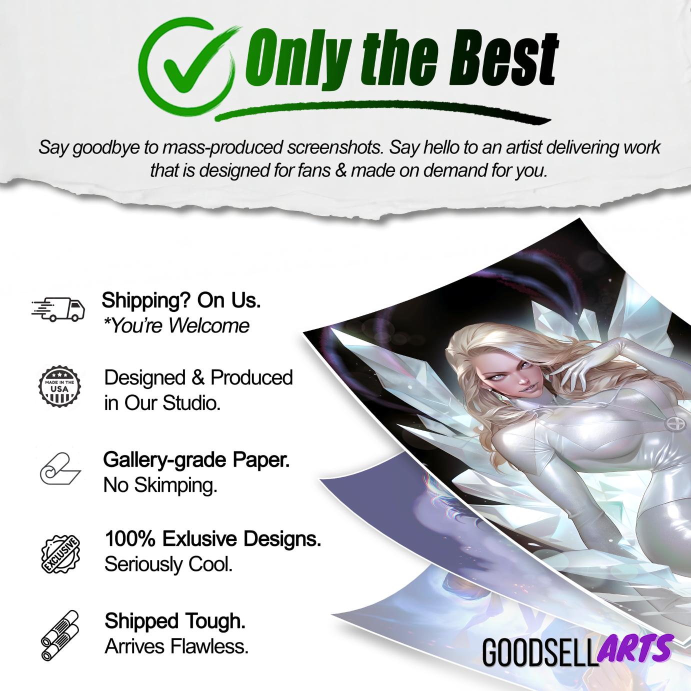 Emma Frost Poster, Marvel Rivals Poster, X-Men art print White Queen wall art | Video Game room decor, Gift for X-men fans, Female Superhero
