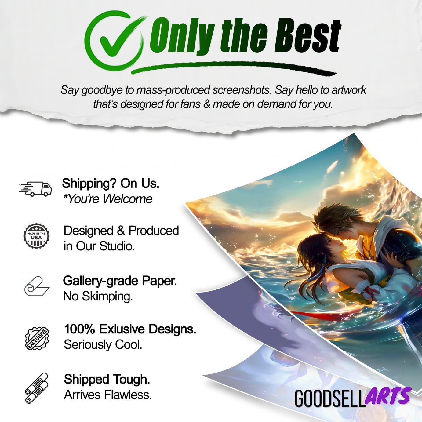 Yuna and Tidus Final Fantasy X Poster, FFX Wall Art Print, JRPG Couple Decor, Gamer Gift for Final Fantasy Fans, Gamer room decor, Tidus art