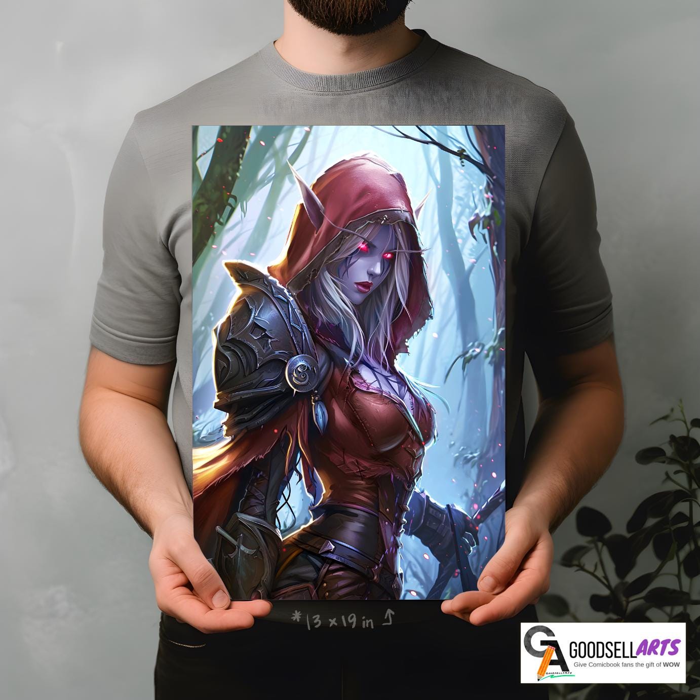 Sylvanas Windrunner Poster | &quot;I have no time for games.&quot; | Video Game Wall Art | Gamer Gifts | Game Room decor | Sylvanas Art Print