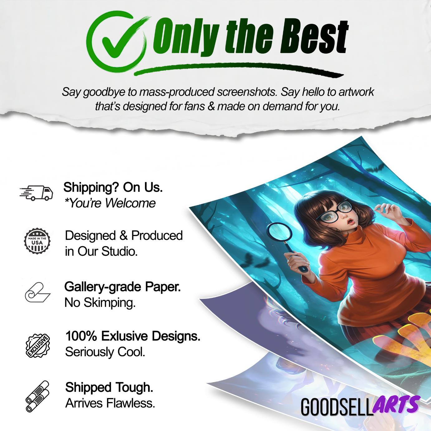 Velma Poster | Velma Cartoon Art print  | TV Show Wall Art | Retro Cartoon poster | Pop culture | 70s 80s cartoons | Velma gift