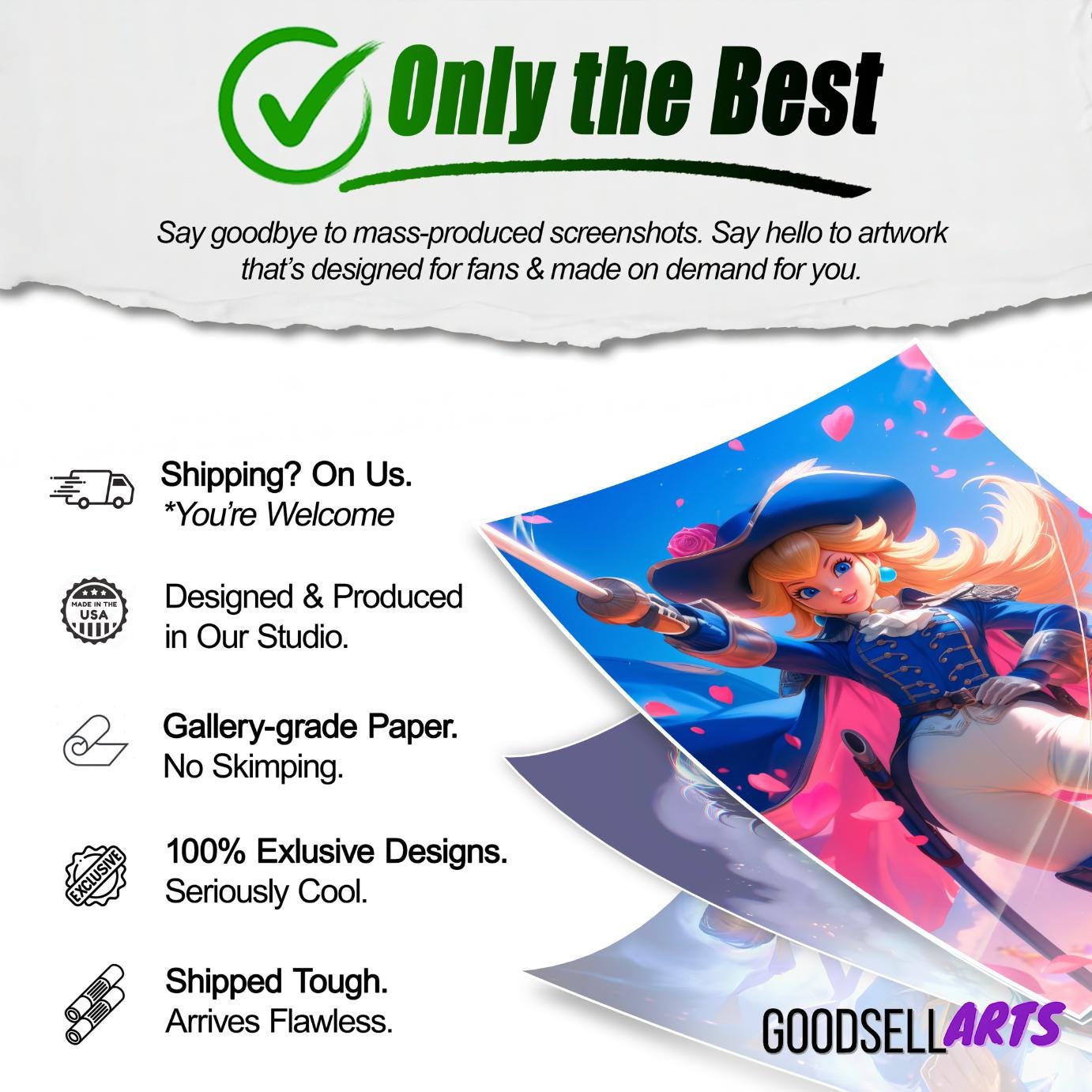 Princess Peach Poster | SwordFighter Peach | Princess Peach Showtime | Nintendo art print | Video Game Art | Princess Peach Gift for her