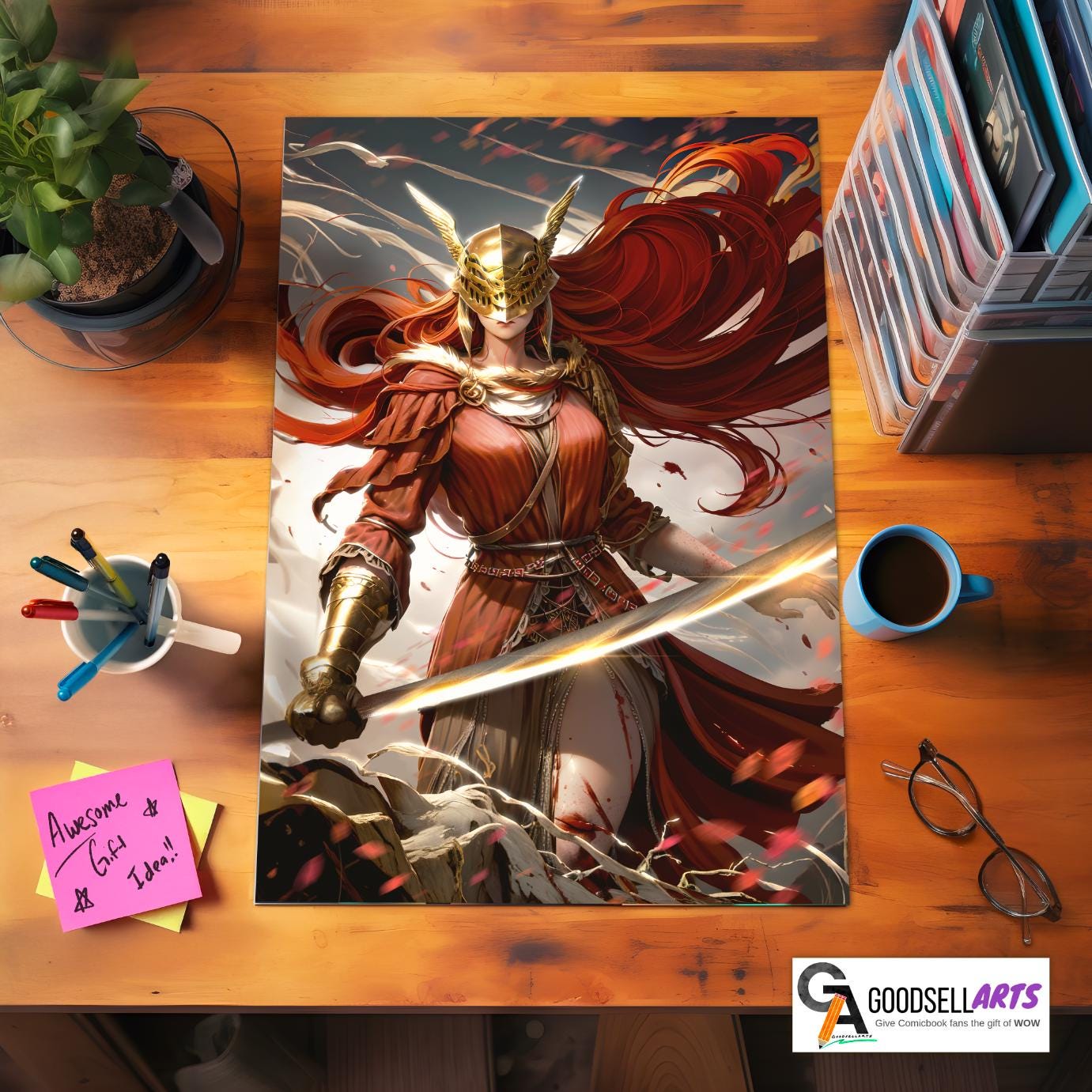 Malenia Poster | Elden Ring poster | Malenia art print | Video game art | Malenia wall art | Game room decor | Malenia blade of miquella