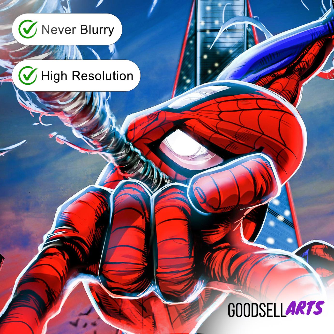 Marvel Spider-man Poster | Peter Parker Wall Art | Spider-man Art print | Spider man fan gift | Spider-Man Marvel Wall Art | Spiderverse
