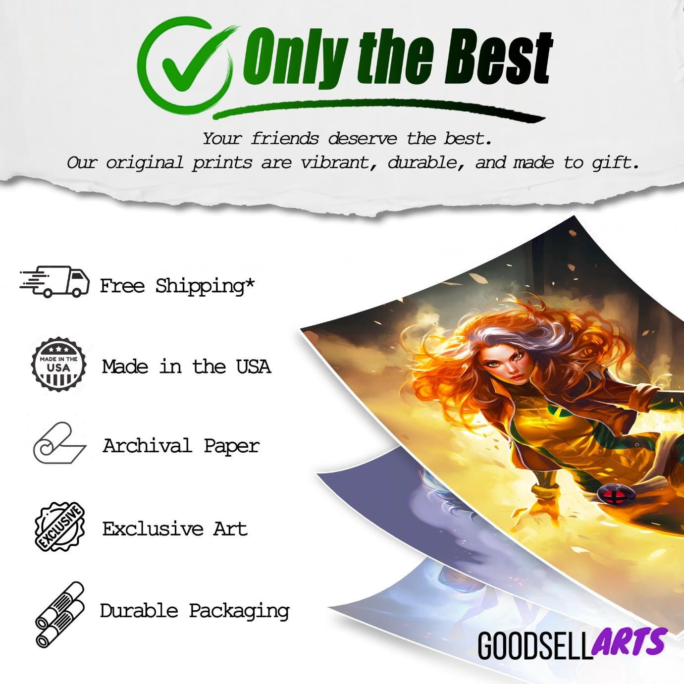 Rogue Poster Print, Marvel X-Men Rogue fan art, Rogue Wall Art, Superhero Comic Book decor,  Marvel Rogue X-Men gift, Gamer room decor