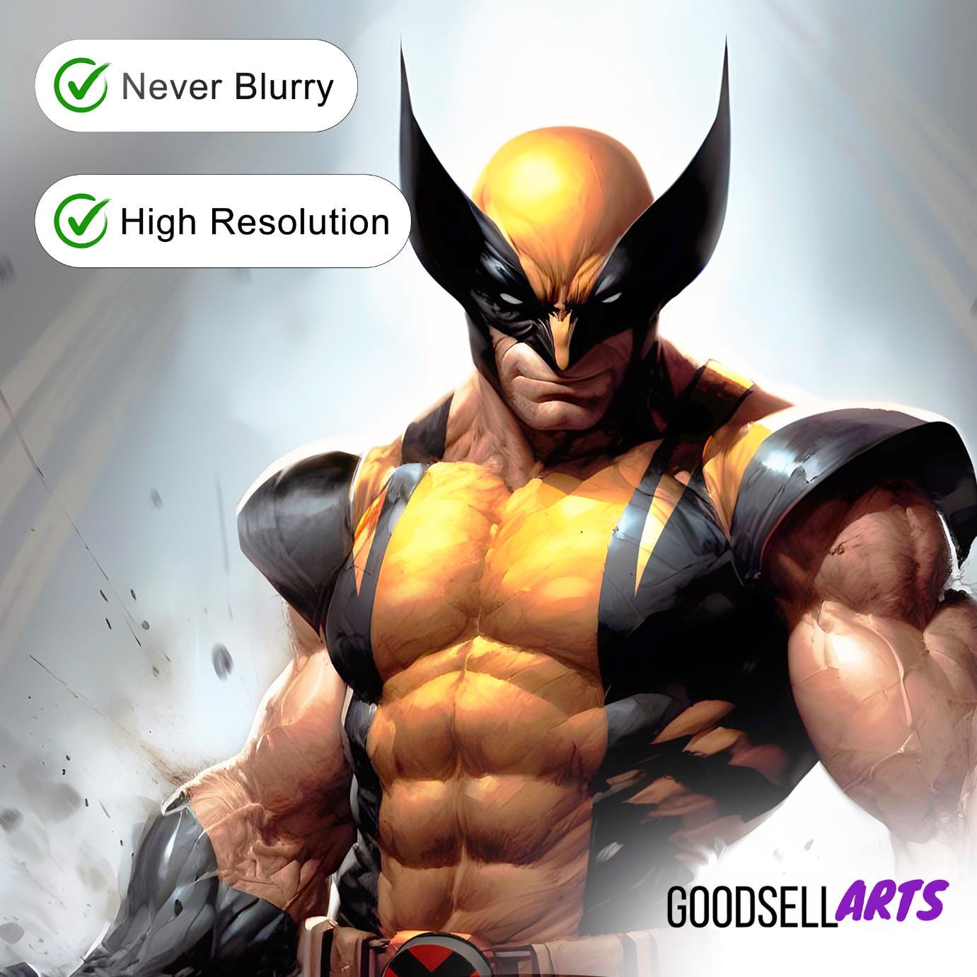 Wolverine X-Men Poster |  Logan art print | Marvel X-men wall art | Wolverine X-Men Gift | Geek Room Decor | Wolverine fan art | Superhero